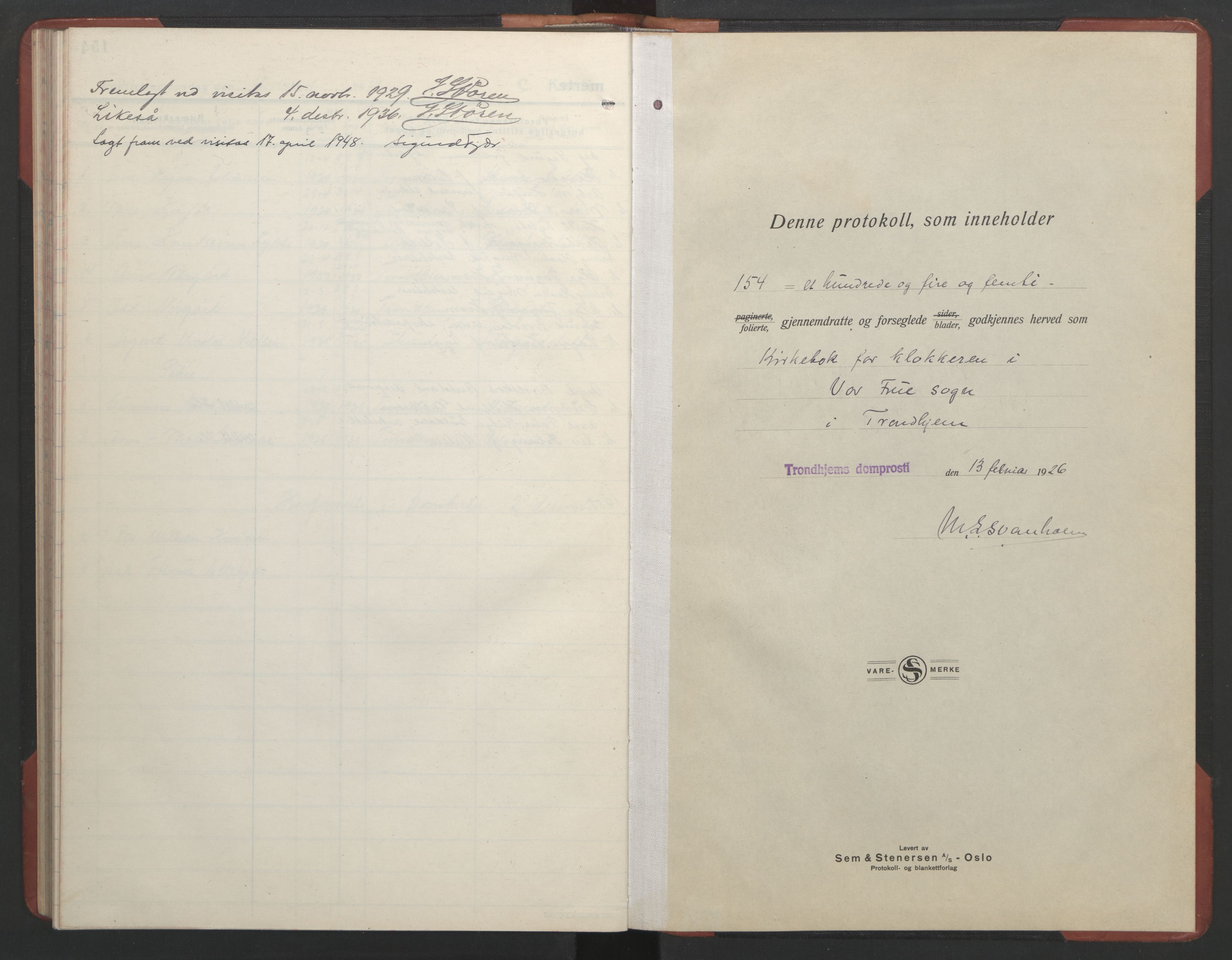 Ministerialprotokoller, klokkerbøker og fødselsregistre - Sør-Trøndelag, SAT/A-1456/602/L0151: Klokkerbok nr. 602C19, 1925-1951, s. 155