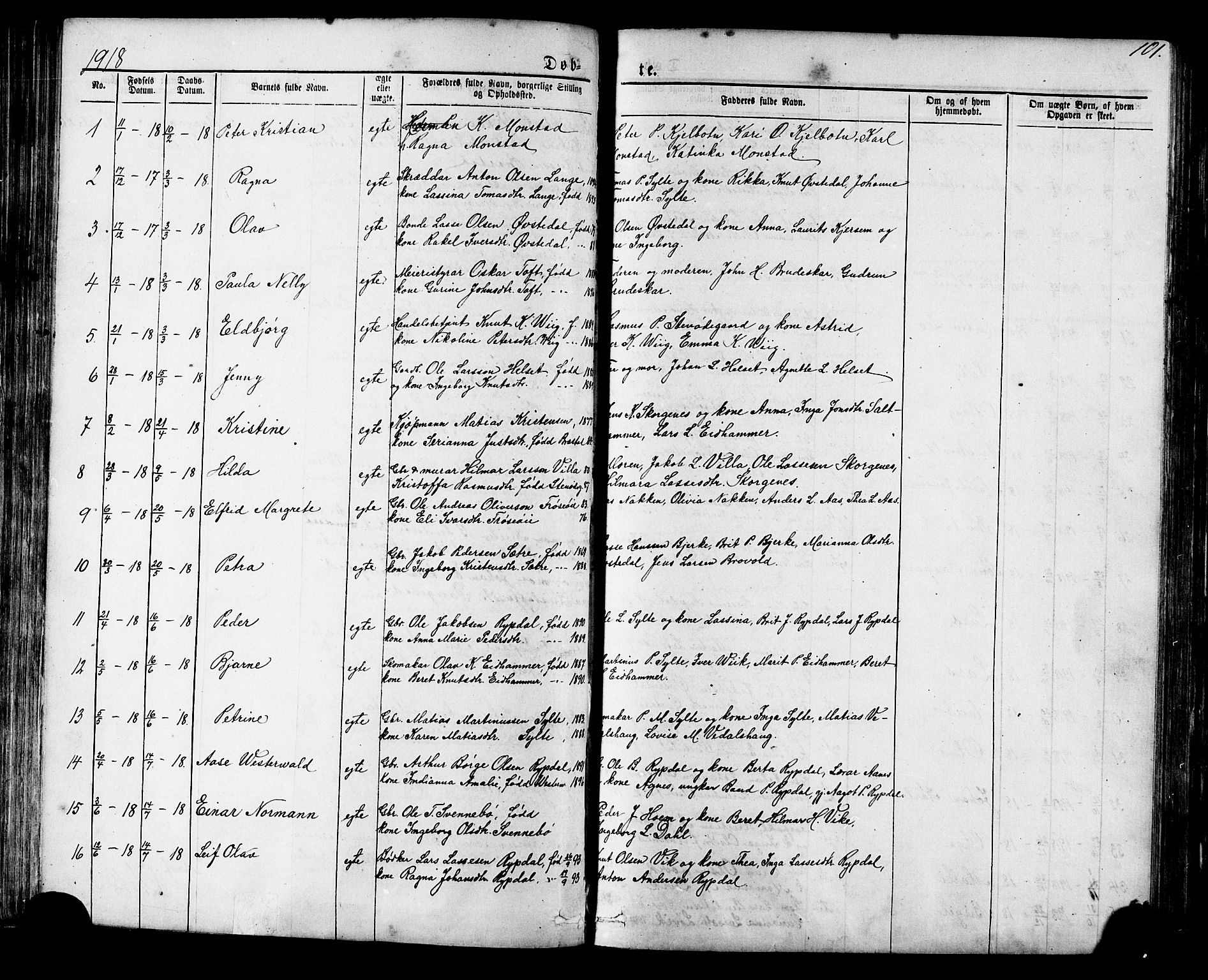 Ministerialprotokoller, klokkerbøker og fødselsregistre - Møre og Romsdal, AV/SAT-A-1454/541/L0547: Klokkerbok nr. 541C02, 1867-1921, s. 101