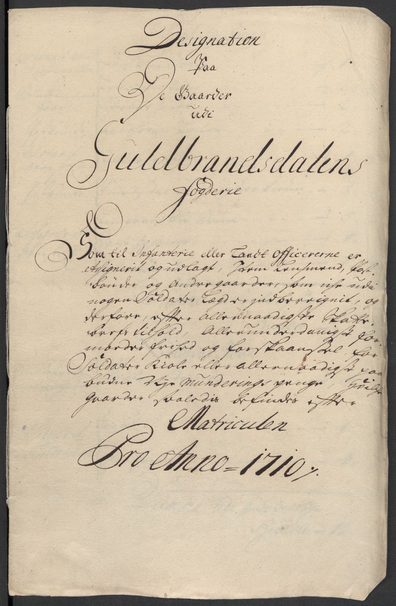 Rentekammeret inntil 1814, Reviderte regnskaper, Fogderegnskap, RA/EA-4092/R17/L1179: Fogderegnskap Gudbrandsdal, 1708-1710, s. 420