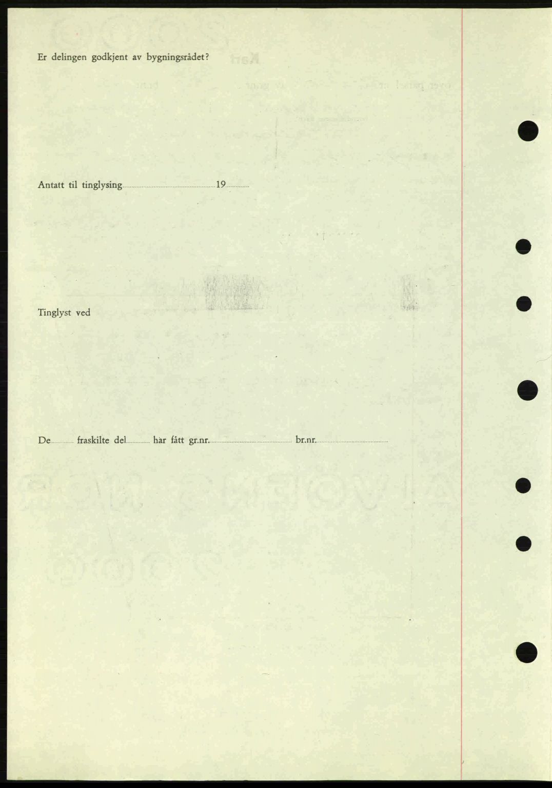 Nordre Sunnmøre sorenskriveri, AV/SAT-A-0006/1/2/2C/2Ca: Pantebok nr. A20a, 1945-1945, Dagboknr: 1069/1945