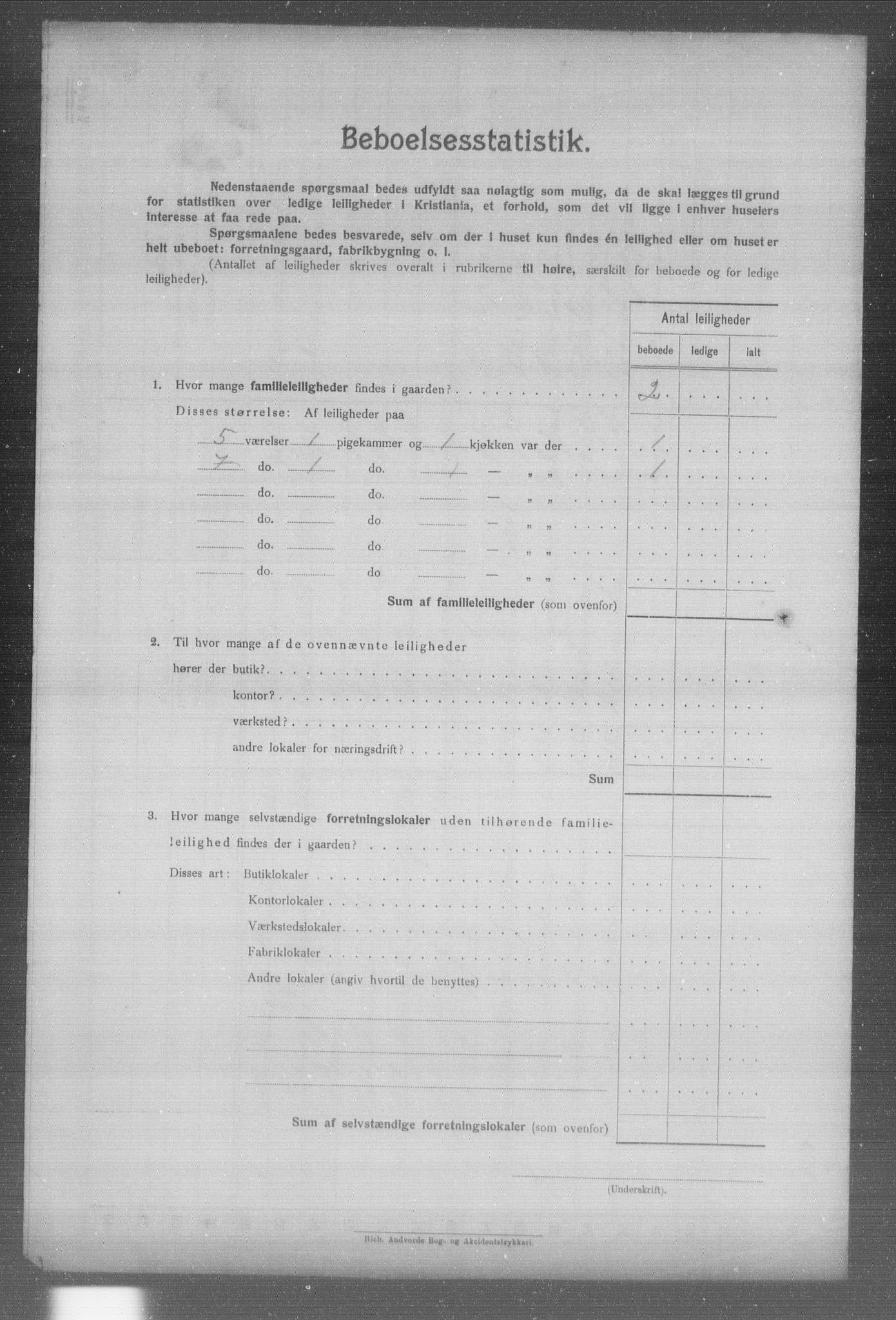 OBA, Kommunal folketelling 31.12.1904 for Kristiania kjøpstad, 1904, s. 1453