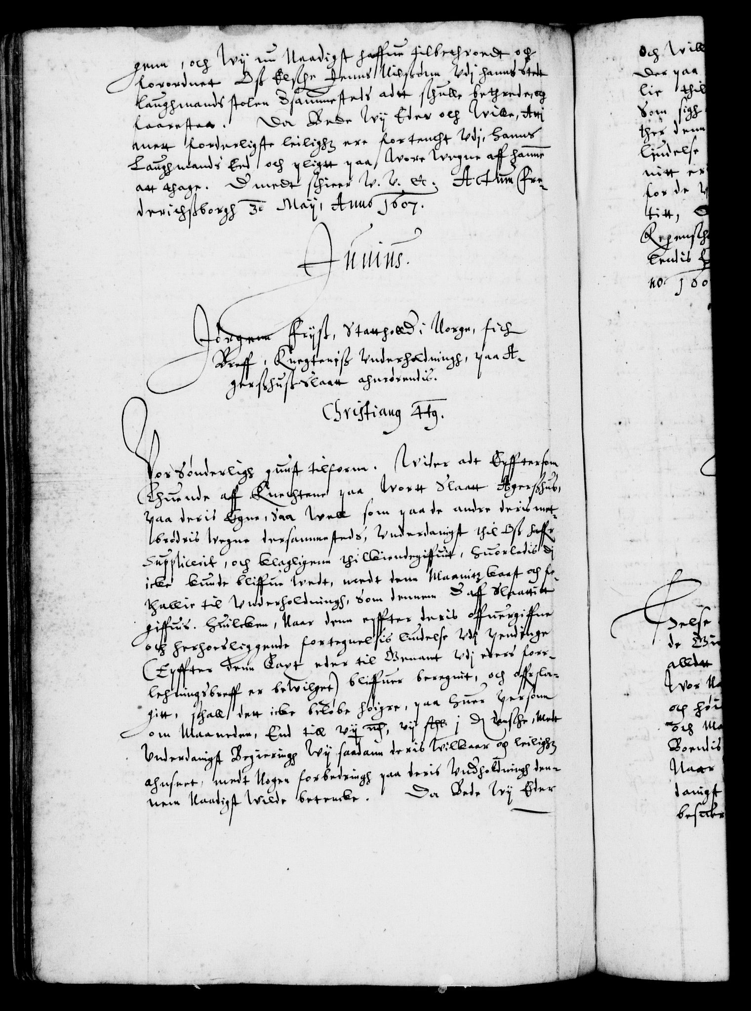Danske Kanselli 1572-1799, AV/RA-EA-3023/F/Fc/Fca/Fcab/L0003: Norske tegnelser (mikrofilm), 1596-1616, s. 278b