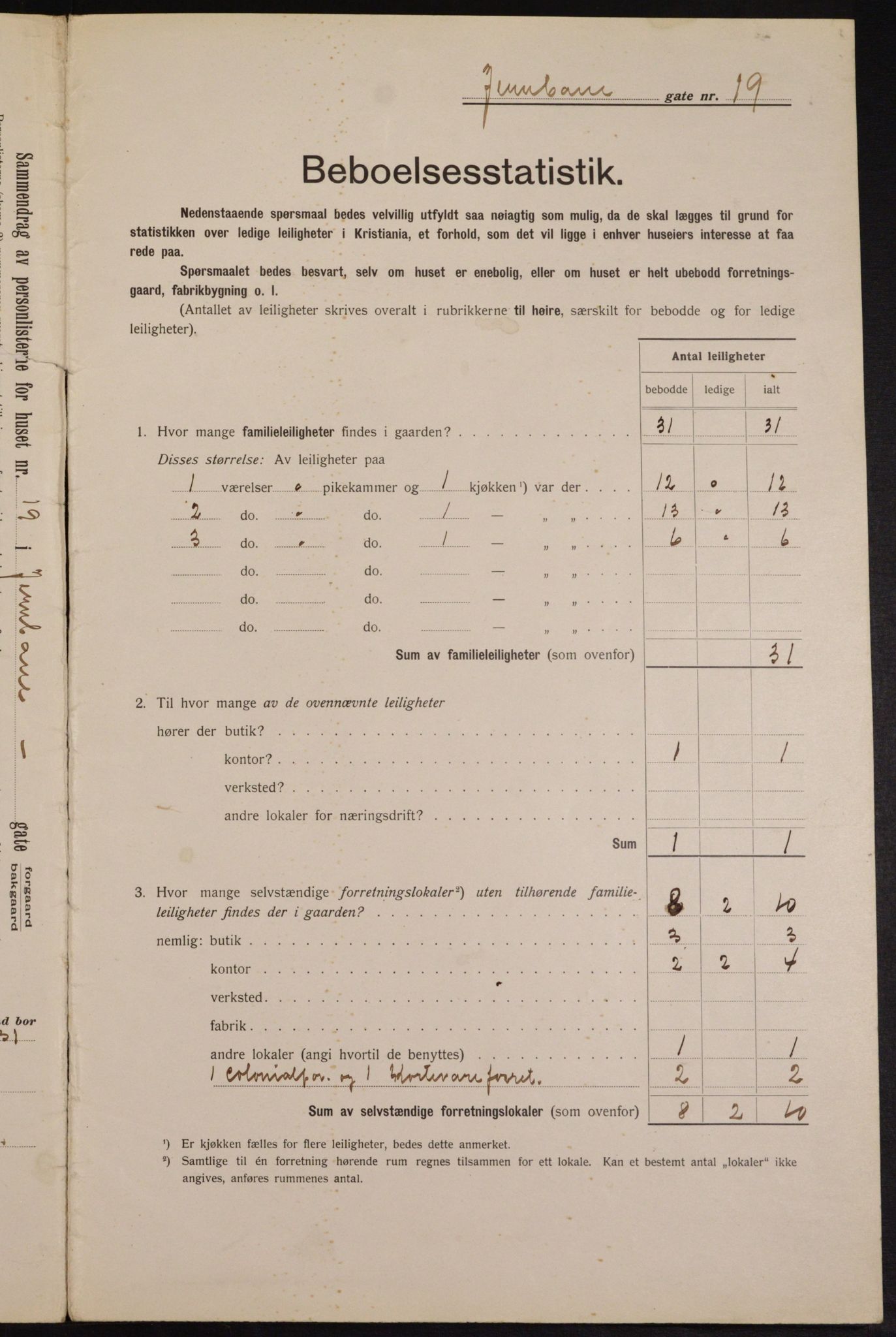 OBA, Kommunal folketelling 1.2.1913 for Kristiania, 1913, s. 46573