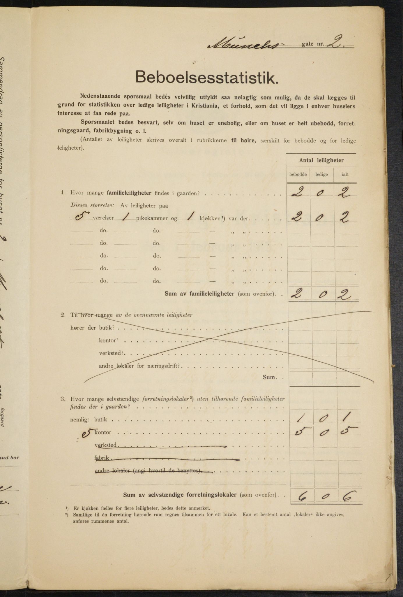 OBA, Kommunal folketelling 1.2.1915 for Kristiania, 1915, s. 66068