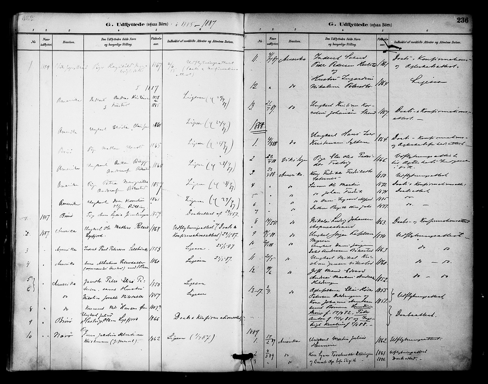 Ministerialprotokoller, klokkerbøker og fødselsregistre - Nordland, SAT/A-1459/810/L0150: Ministerialbok nr. 810A10 /1, 1884-1895, s. 236