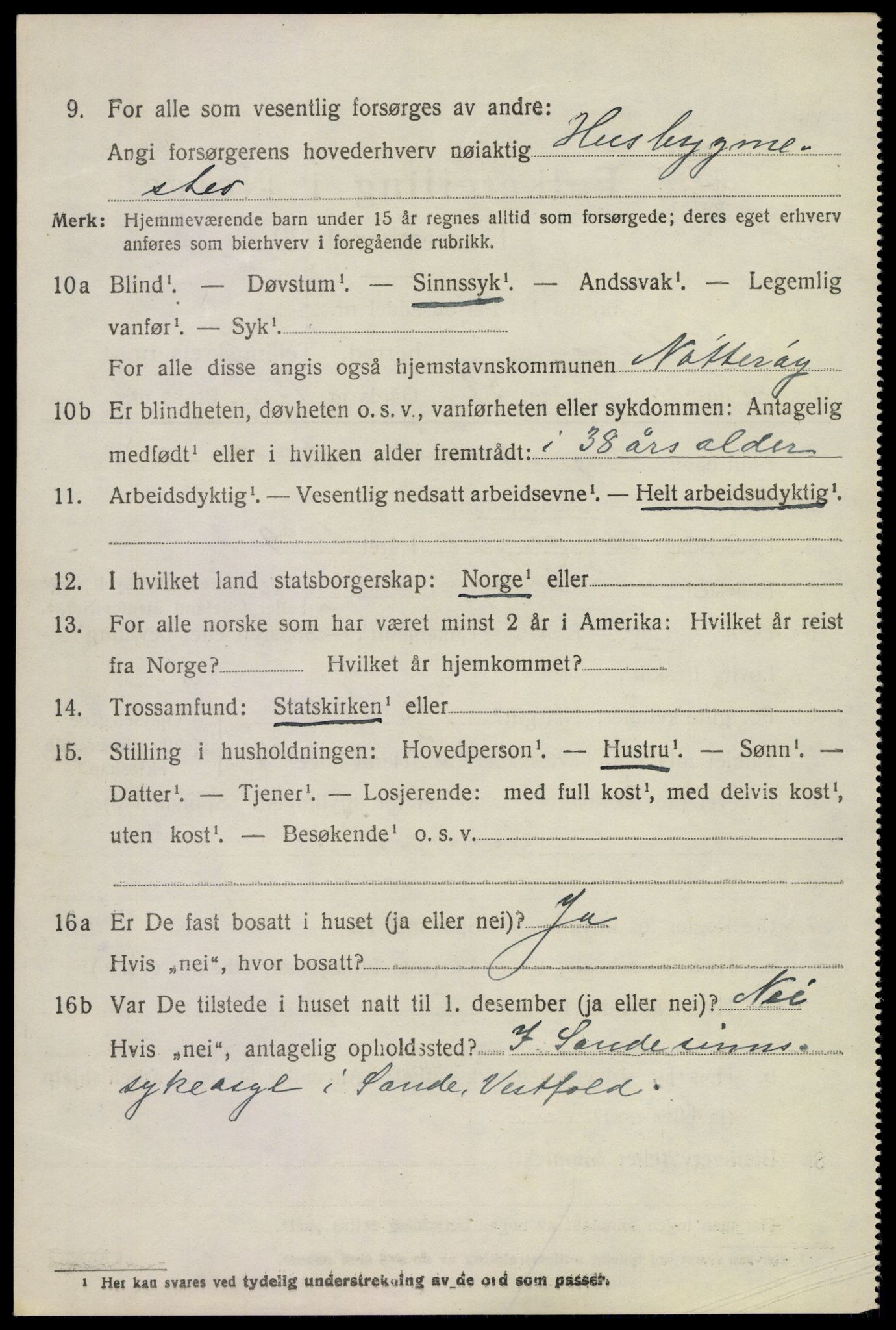 SAKO, Folketelling 1920 for 0722 Nøtterøy herred, 1920, s. 8414