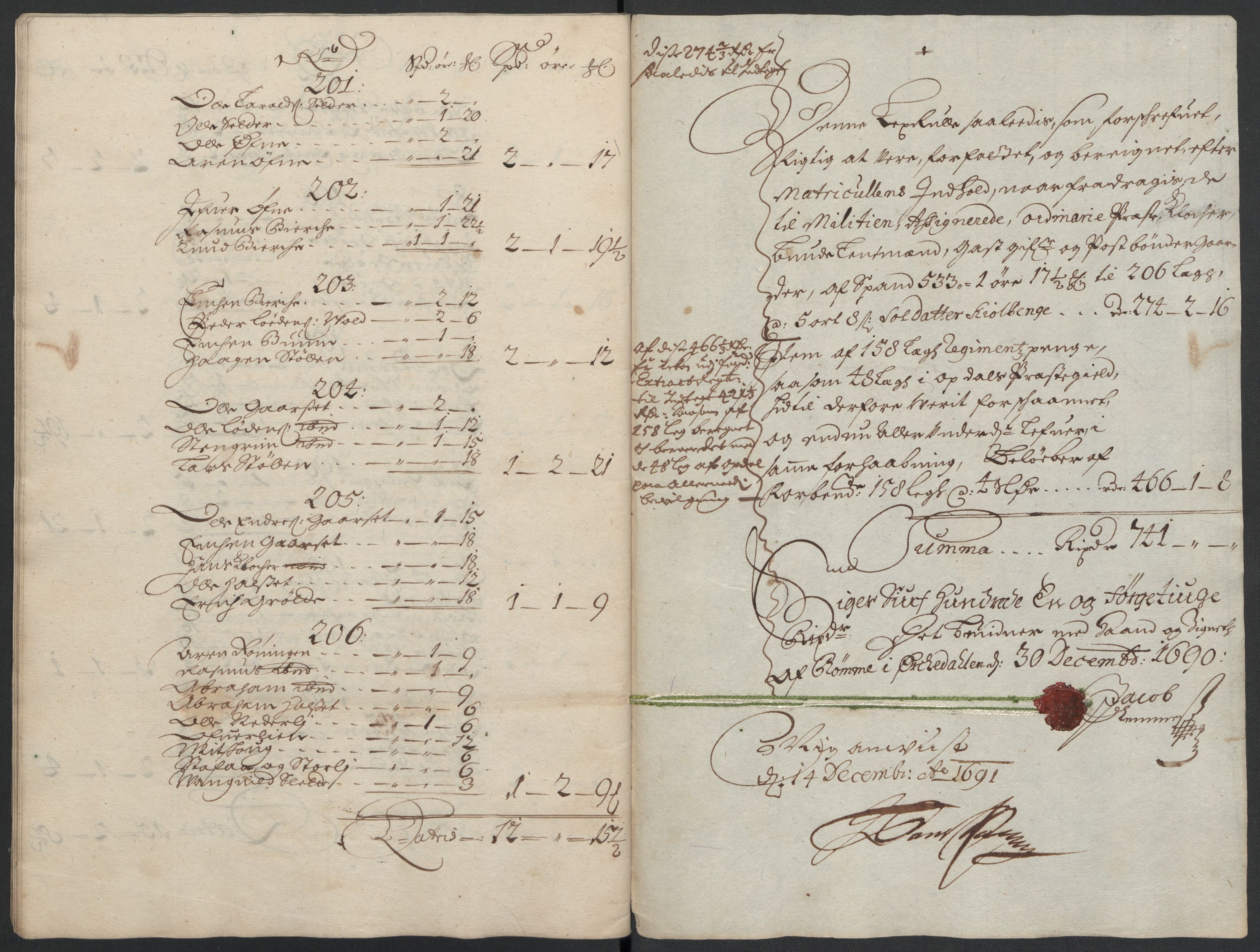 Rentekammeret inntil 1814, Reviderte regnskaper, Fogderegnskap, RA/EA-4092/R58/L3936: Fogderegnskap Orkdal, 1689-1690, s. 359