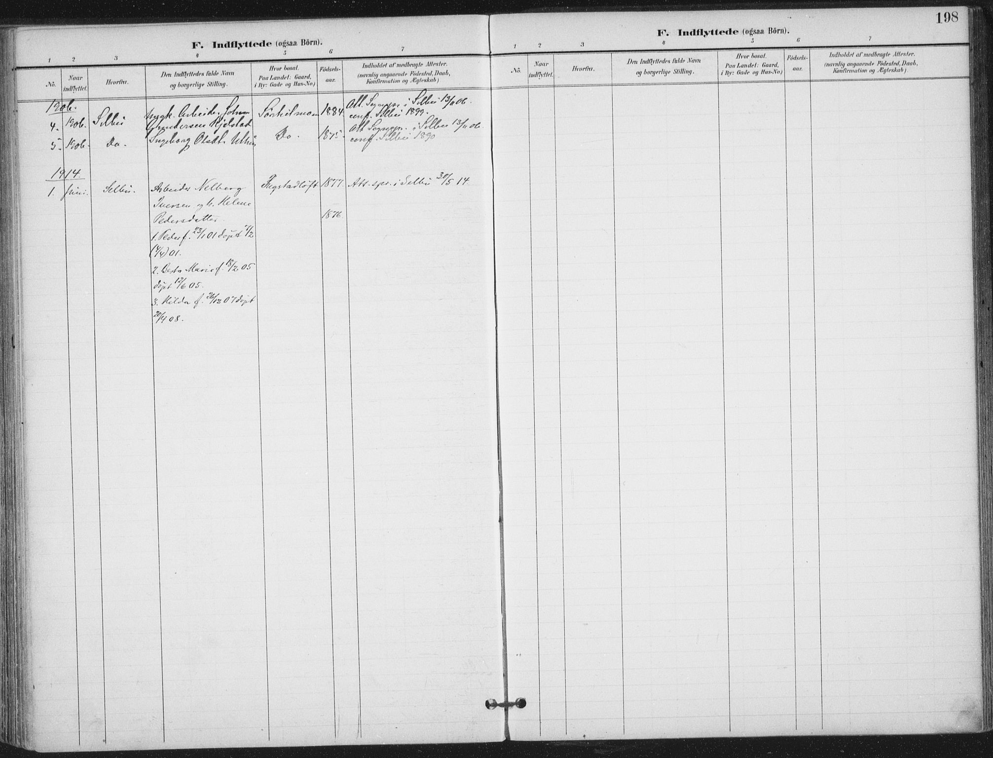 Ministerialprotokoller, klokkerbøker og fødselsregistre - Nord-Trøndelag, SAT/A-1458/703/L0031: Ministerialbok nr. 703A04, 1893-1914, s. 198