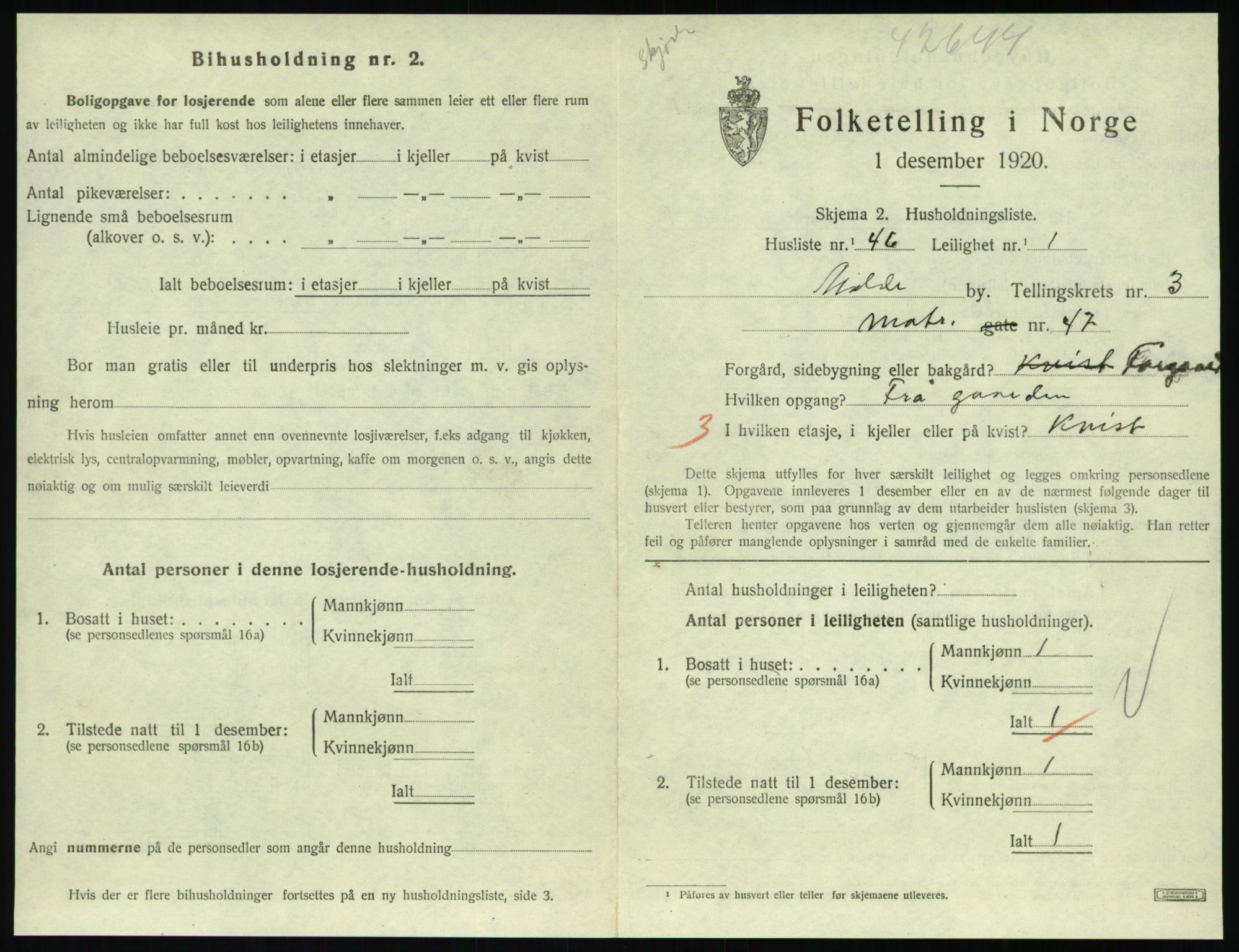 SAT, Folketelling 1920 for 1502 Molde kjøpstad, 1920, s. 1223