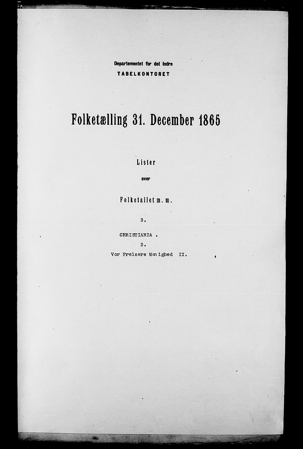 RA, Folketelling 1865 for 0301 Kristiania kjøpstad, 1865, s. 582