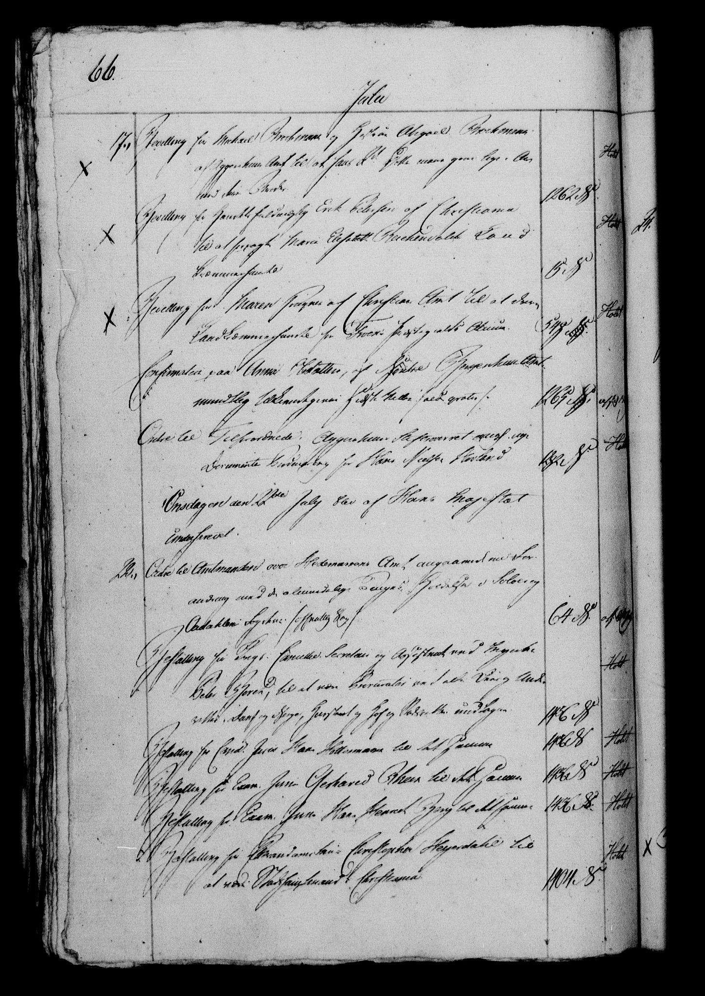 Danske Kanselli 1800-1814, AV/RA-EA-3024/H/Hf/Hfb/Hfbc/L0013: Underskrivelsesbok m. register, 1812, s. 66