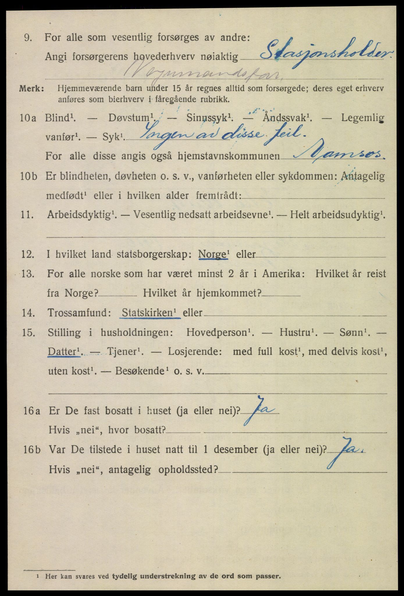 SAT, Folketelling 1920 for 1703 Namsos ladested, 1920, s. 4808