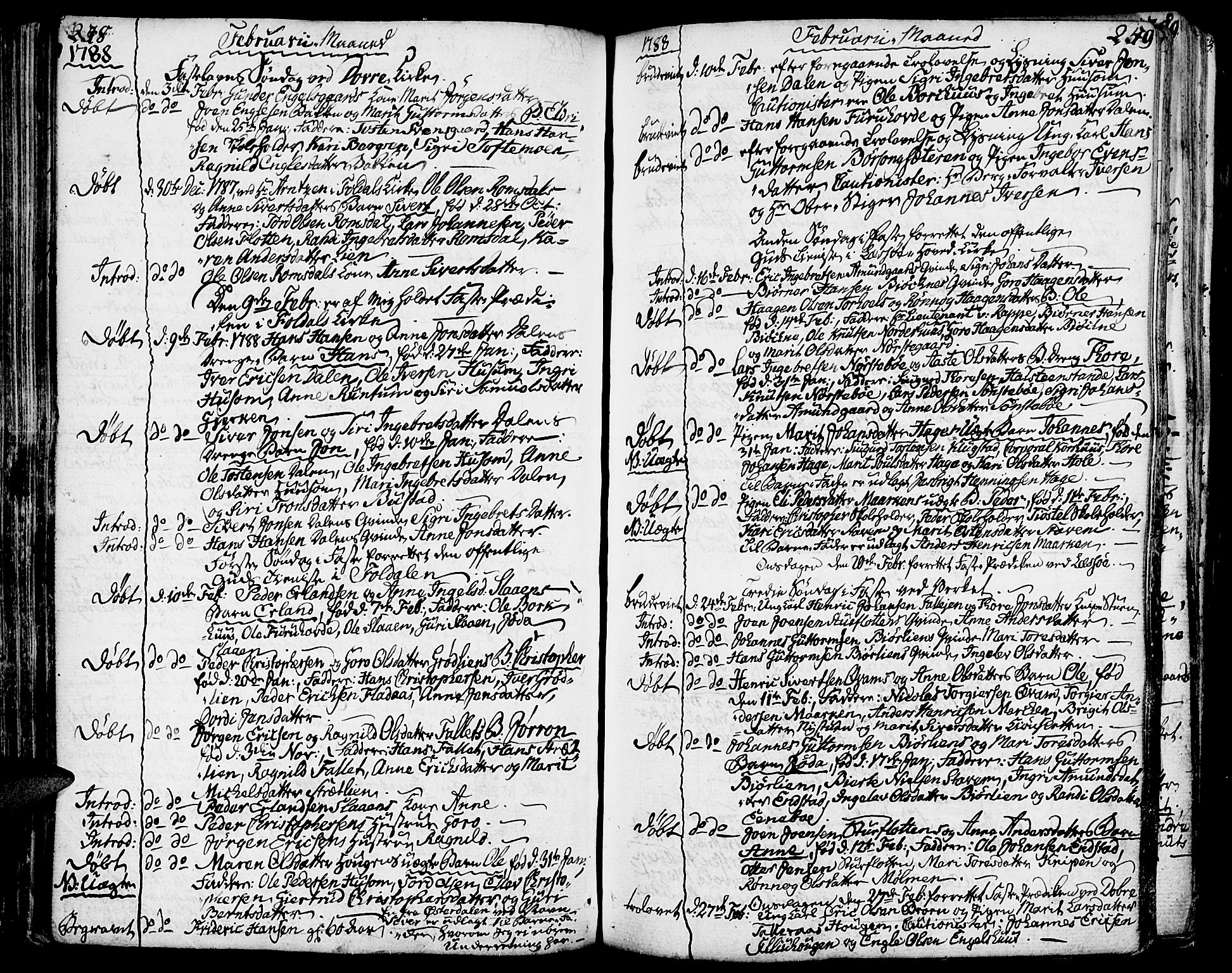 Lesja prestekontor, AV/SAH-PREST-068/H/Ha/Haa/L0003: Ministerialbok nr. 3, 1777-1819, s. 248-249