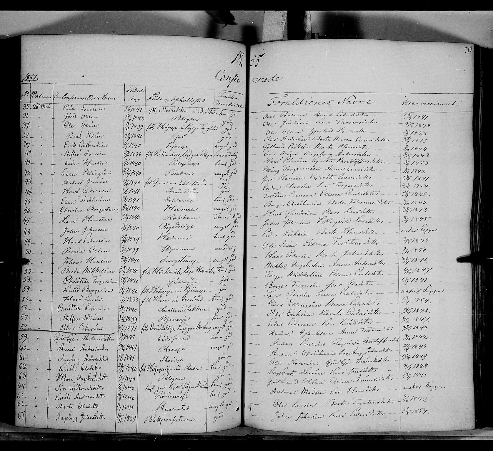 Gran prestekontor, AV/SAH-PREST-112/H/Ha/Haa/L0011: Ministerialbok nr. 11, 1842-1856, s. 772-773