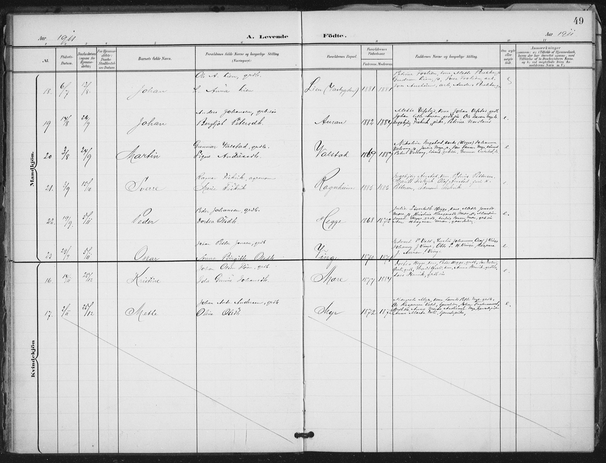 Ministerialprotokoller, klokkerbøker og fødselsregistre - Nord-Trøndelag, AV/SAT-A-1458/712/L0101: Ministerialbok nr. 712A02, 1901-1916, s. 49