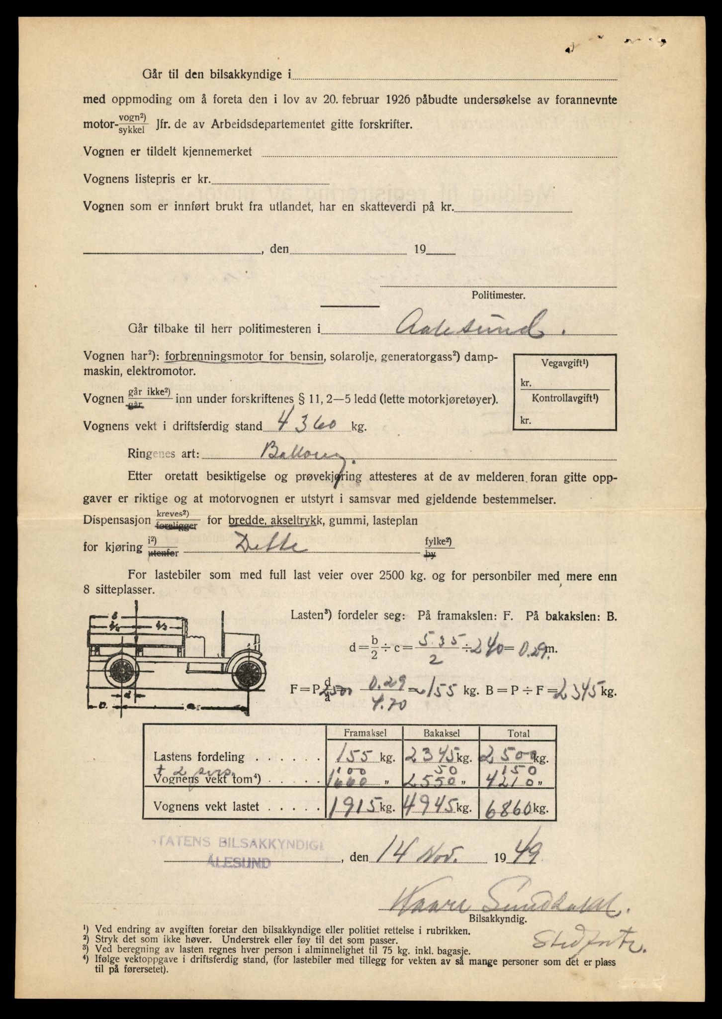 Møre og Romsdal vegkontor - Ålesund trafikkstasjon, AV/SAT-A-4099/F/Fe/L0010: Registreringskort for kjøretøy T 1050 - T 1169, 1927-1998, s. 2254