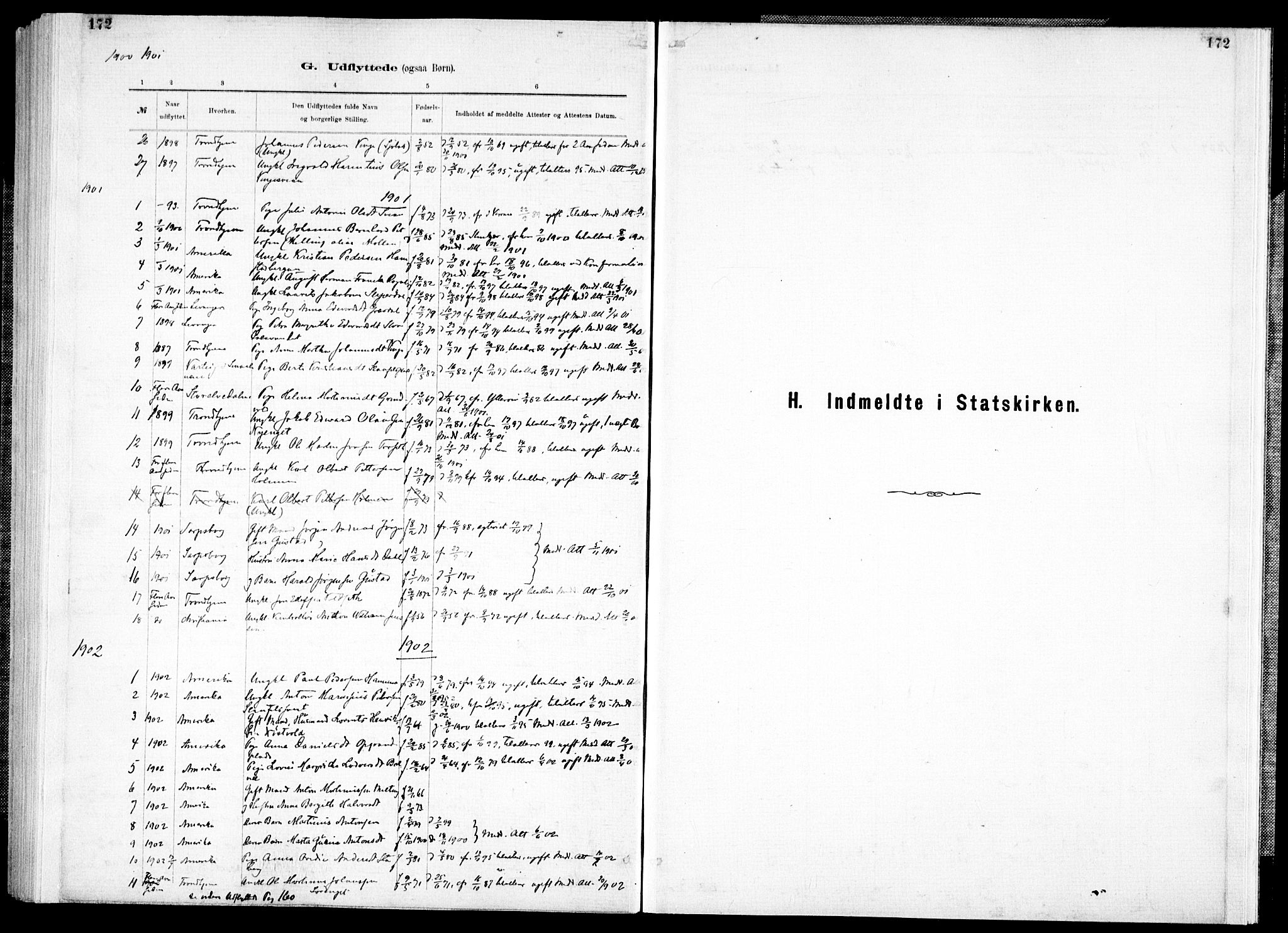 Ministerialprotokoller, klokkerbøker og fødselsregistre - Nord-Trøndelag, SAT/A-1458/733/L0325: Ministerialbok nr. 733A04, 1884-1908, s. 172