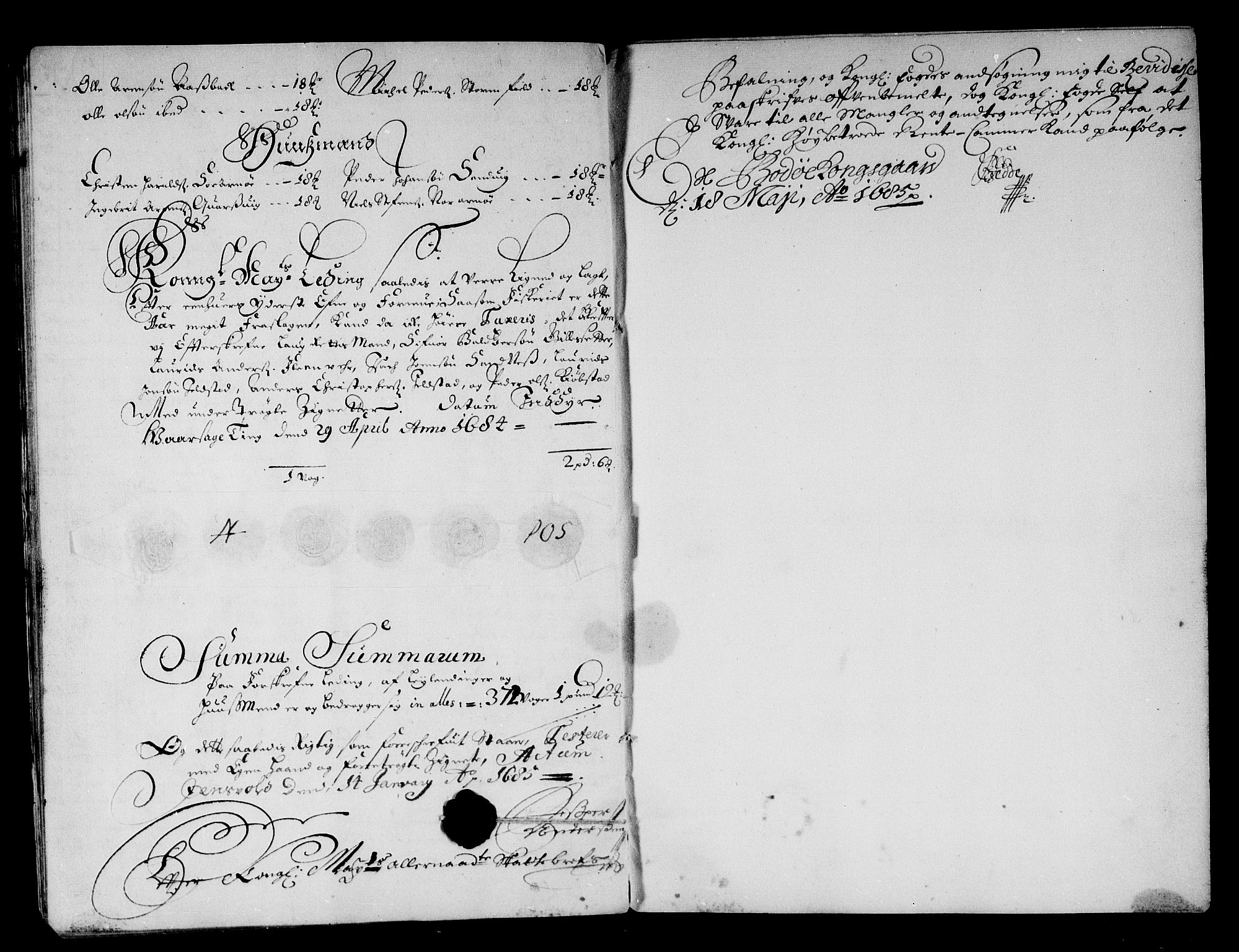 Rentekammeret inntil 1814, Reviderte regnskaper, Stiftamtstueregnskaper, Trondheim stiftamt og Nordland amt, AV/RA-EA-6044/R/Rg/L0077: Trondheim stiftamt og Nordland amt, 1684