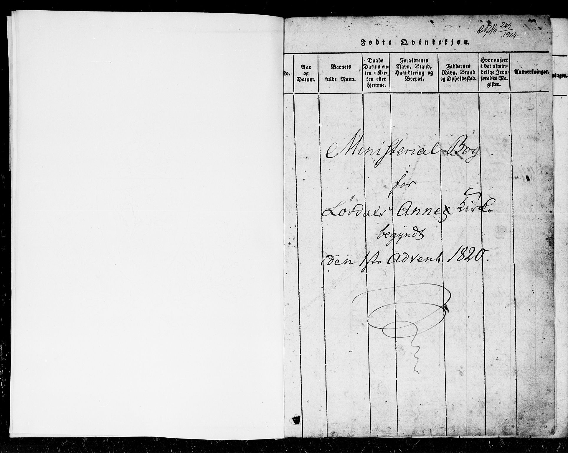 Holum sokneprestkontor, SAK/1111-0022/F/Fb/Fbb/L0001: Klokkerbok nr. B 1, 1820-1847