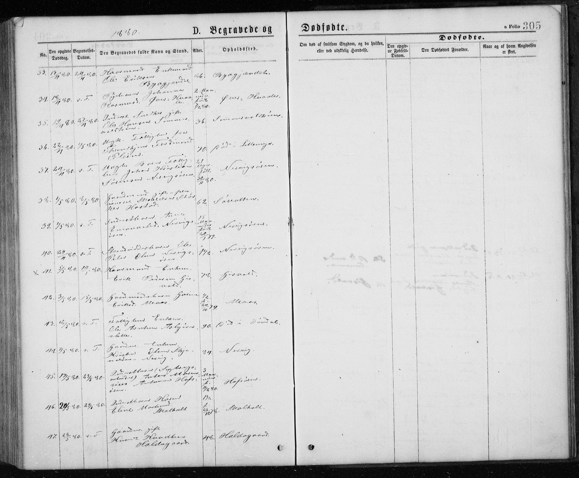 Ministerialprotokoller, klokkerbøker og fødselsregistre - Sør-Trøndelag, SAT/A-1456/668/L0817: Klokkerbok nr. 668C06, 1873-1884, s. 305