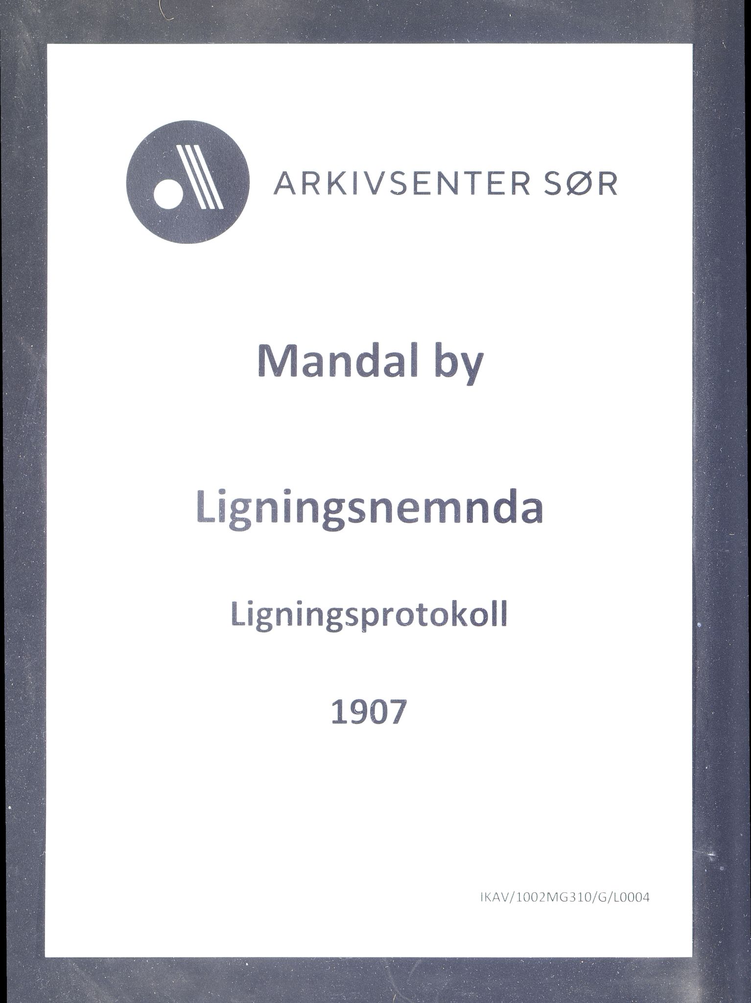 Mandal By - Ligningsnemnda, ARKSOR/1002MG310/G/L0004: Ligningsprotokoll, 1907