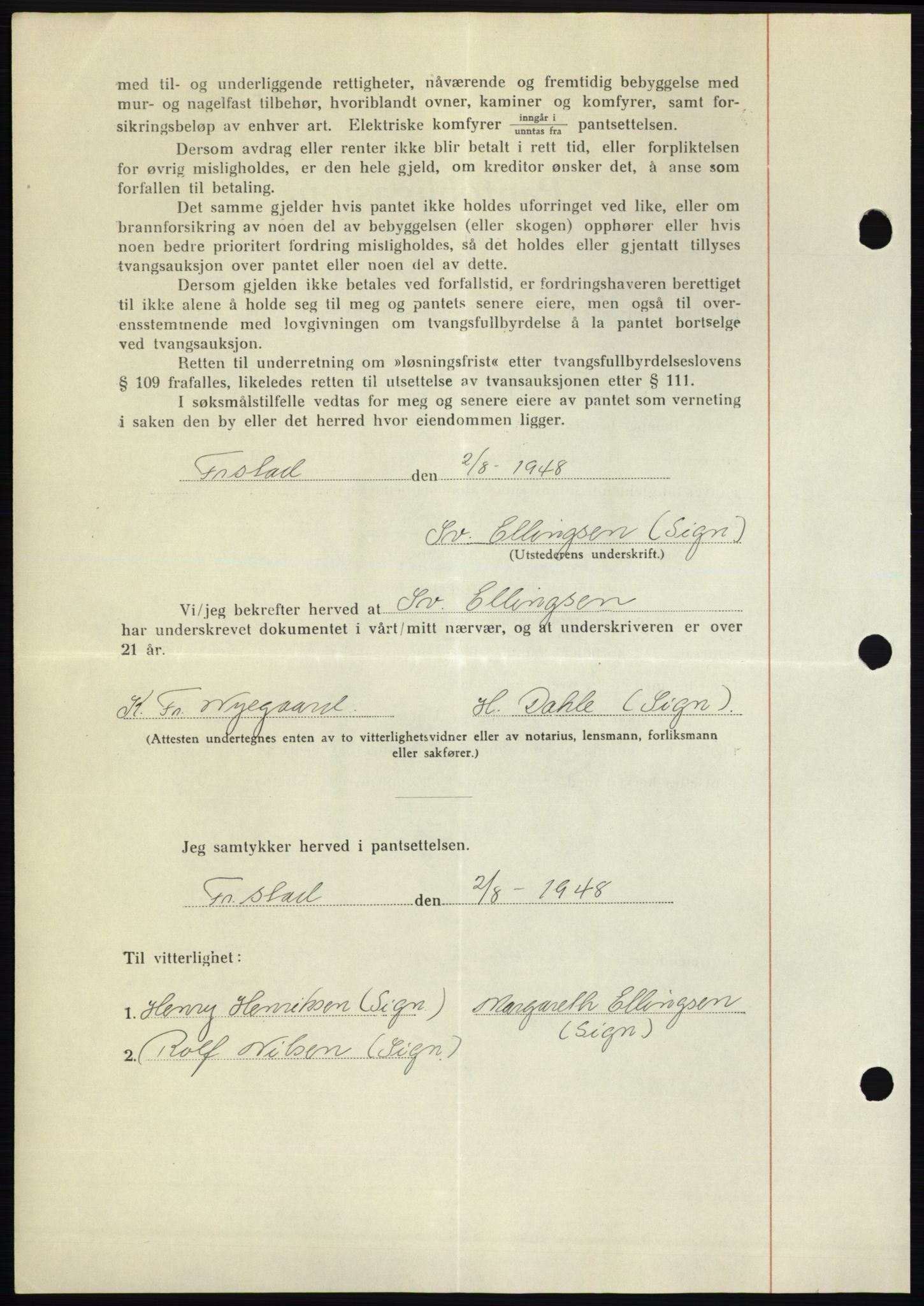 Moss sorenskriveri, AV/SAO-A-10168: Pantebok nr. B20, 1948-1948, Dagboknr: 2085/1948