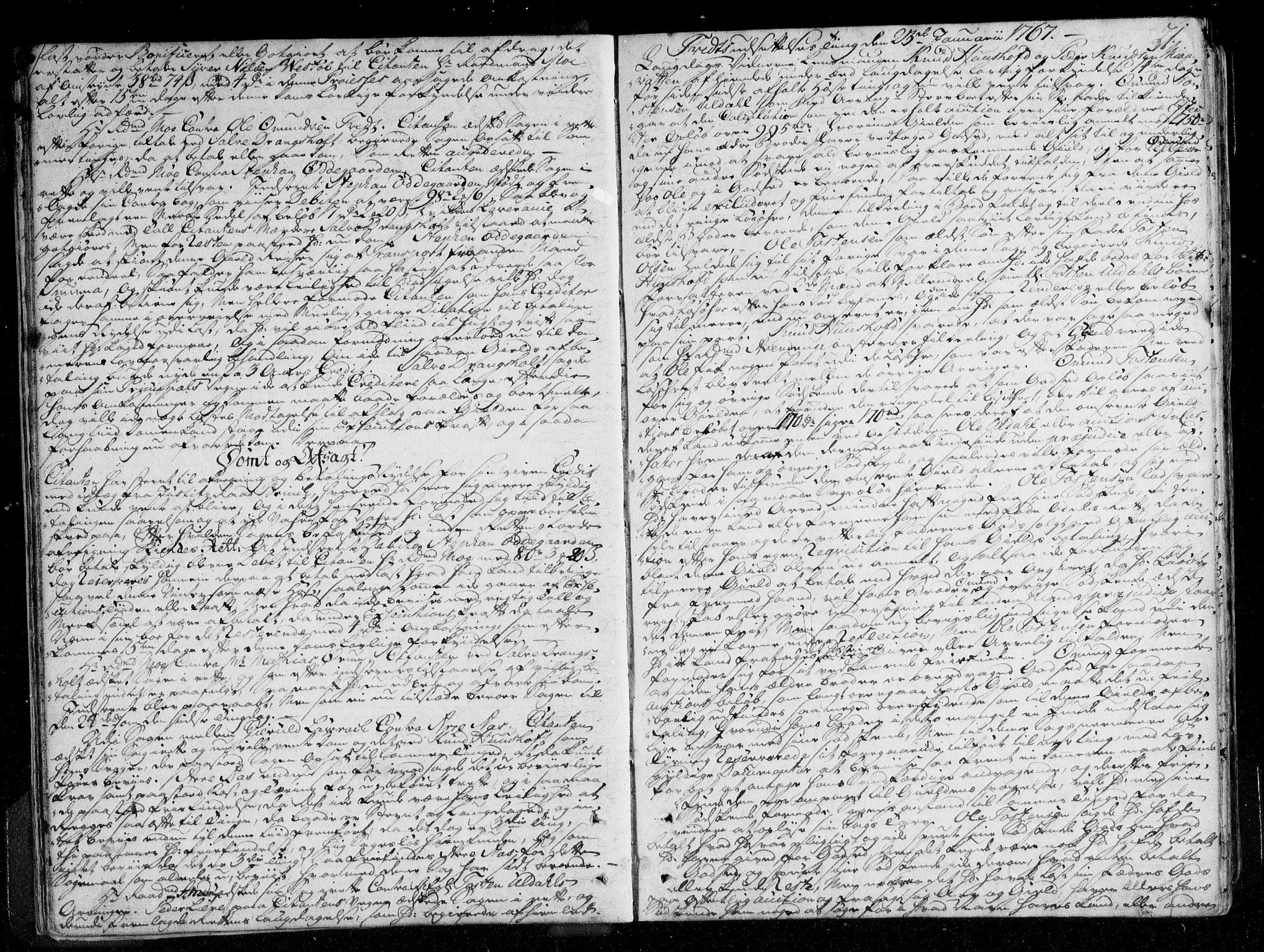 Østre Råbyggelag sorenskriveri, AV/SAK-1221-0016/F/Fa/L0019: Tingbok nr 18 med register, 1766-1771, s. 20b-21a