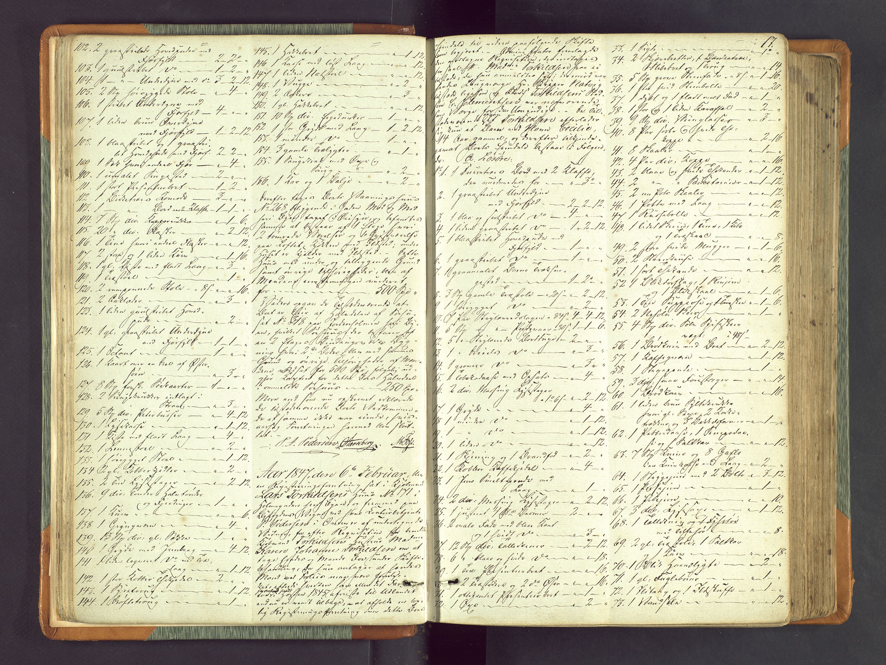 Stavanger byfogd, AV/SAST-A-101408/001/5/50/503BA/L0002: Registreringsprotokoll, 1846-1864, s. 17