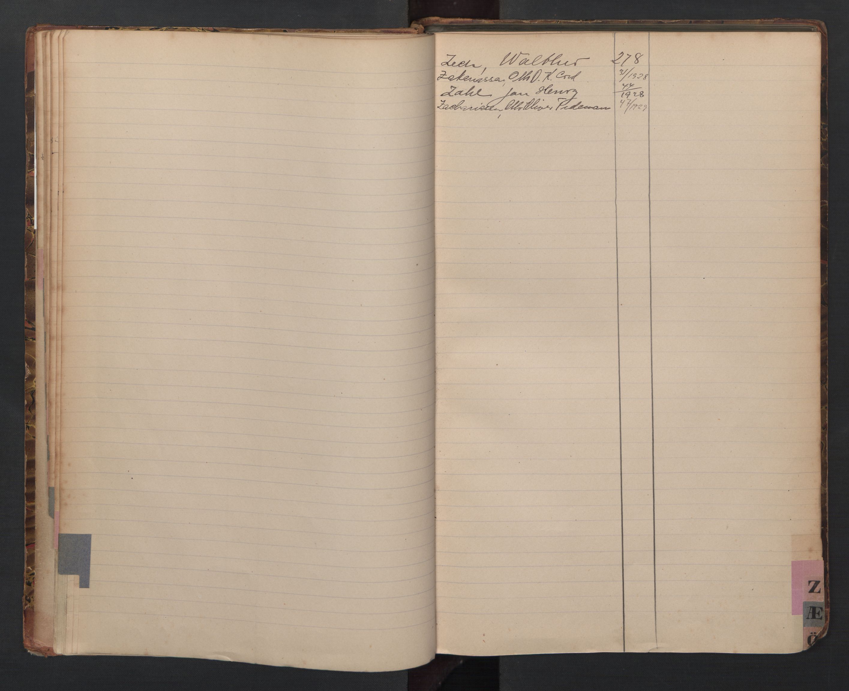 Kristiansand mønstringskrets, AV/SAK-2031-0015/F/Fa/L0010: Register til annotasjonsrulle over patenter, I-8, 1900-1942, s. 23