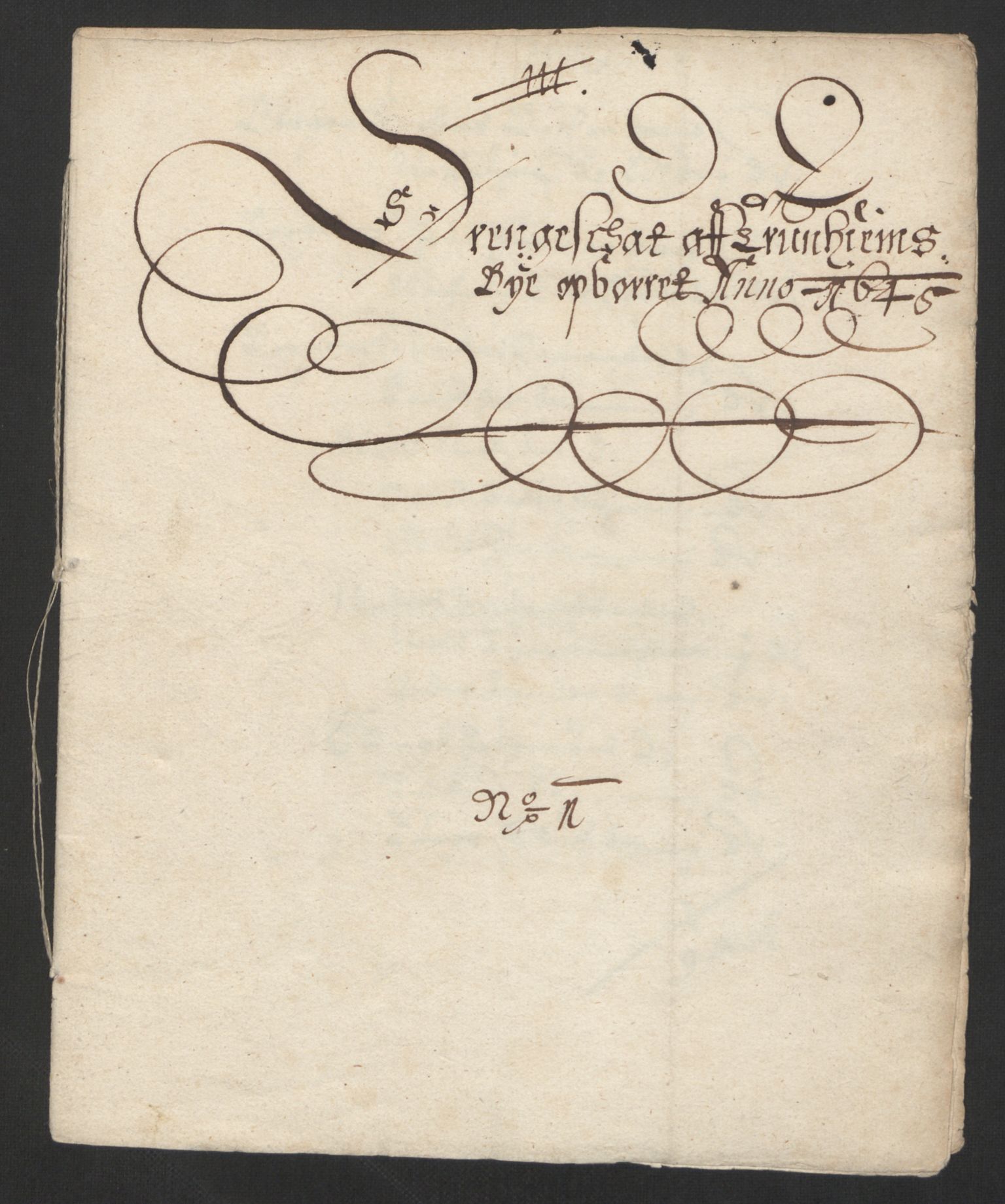 Rentekammeret inntil 1814, Reviderte regnskaper, Byregnskaper, RA/EA-4066/R/Rs/L0504: [S1] Kontribusjonsregnskap, 1631-1684, s. 43