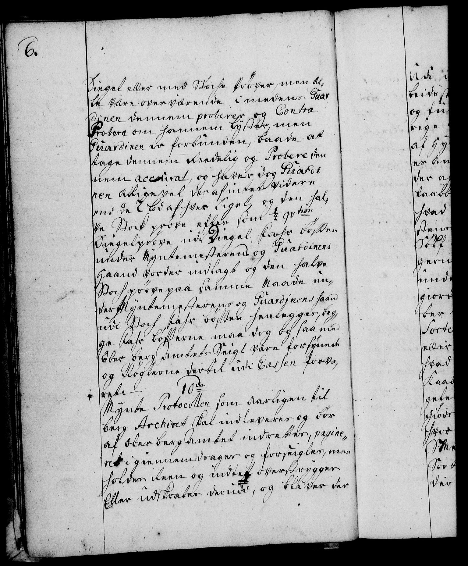 Rentekammeret, Kammerkanselliet, RA/EA-3111/G/Gg/Ggi/L0002: Norsk instruksjonsprotokoll med register (merket RK 53.35), 1729-1751, s. 6