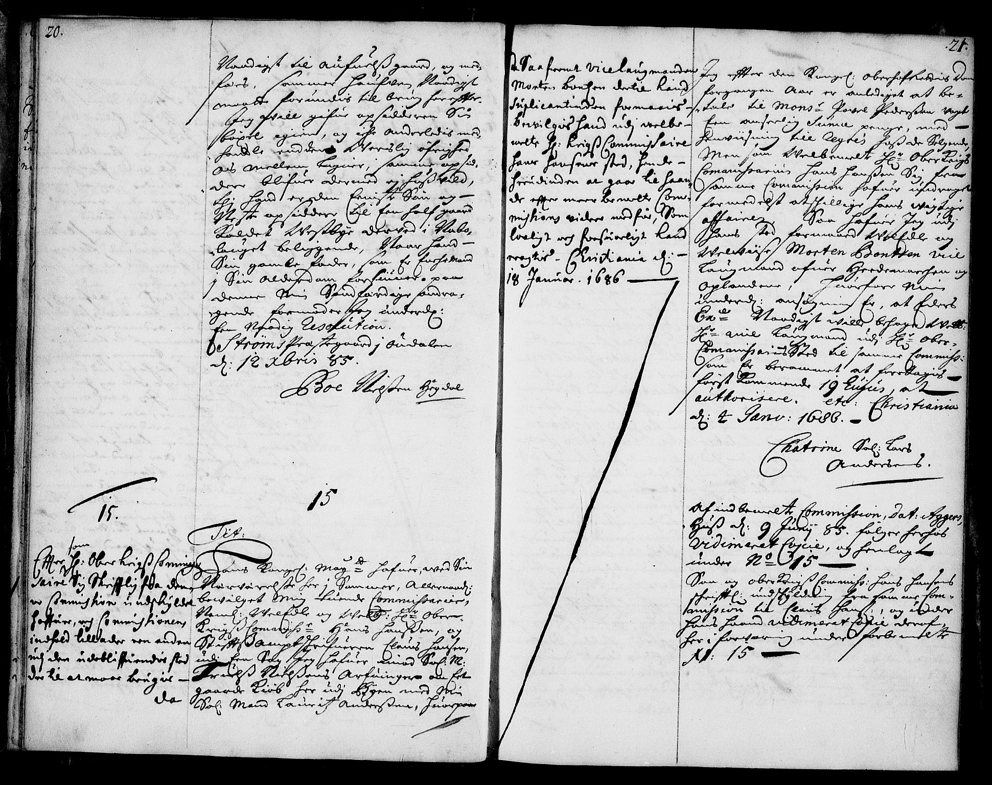 Stattholderembetet 1572-1771, AV/RA-EA-2870/Ae/L0002: Supplikasjons- og resolusjonsprotokoll, 1686, s. 20-21