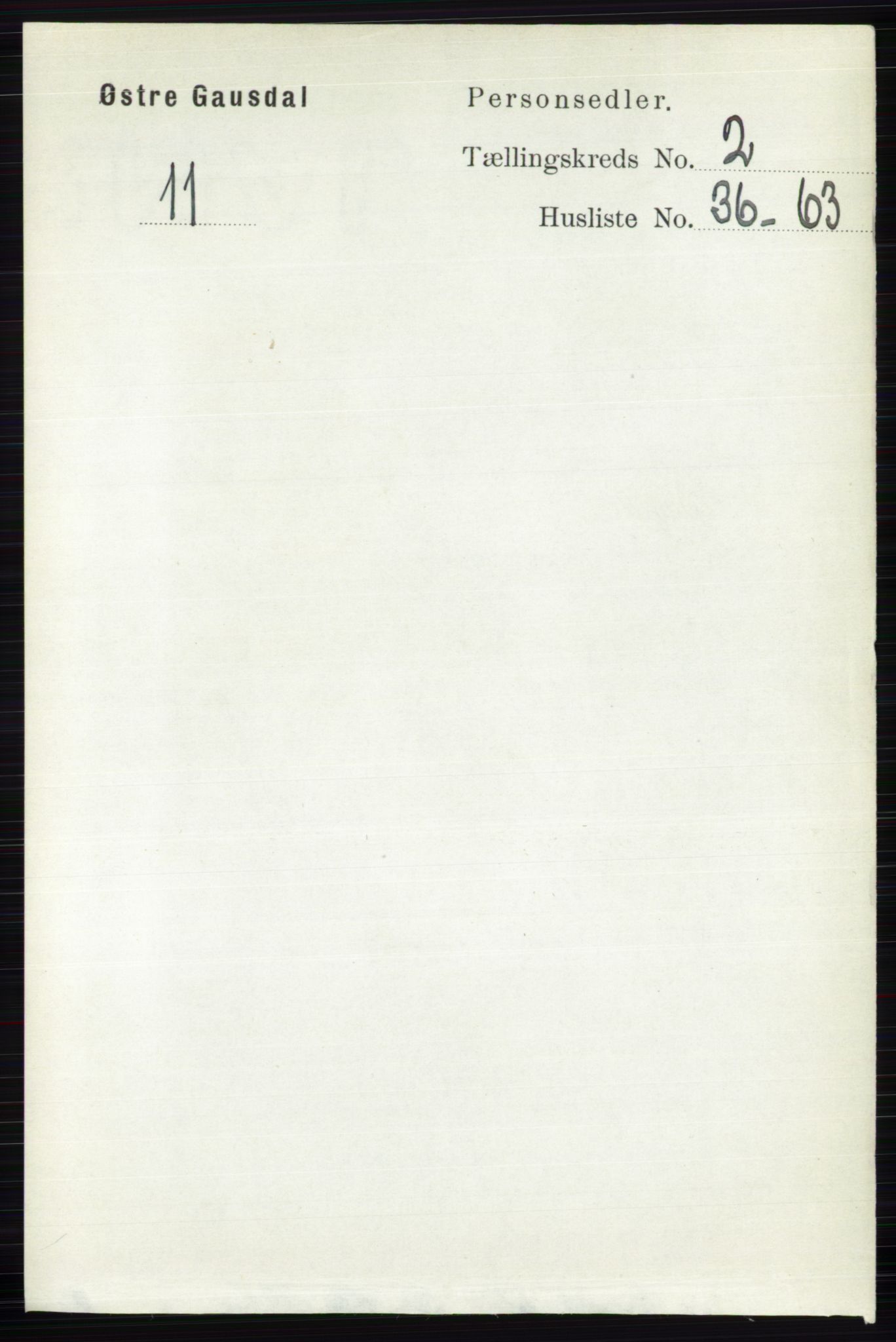 RA, Folketelling 1891 for 0522 Østre Gausdal herred, 1891, s. 1443