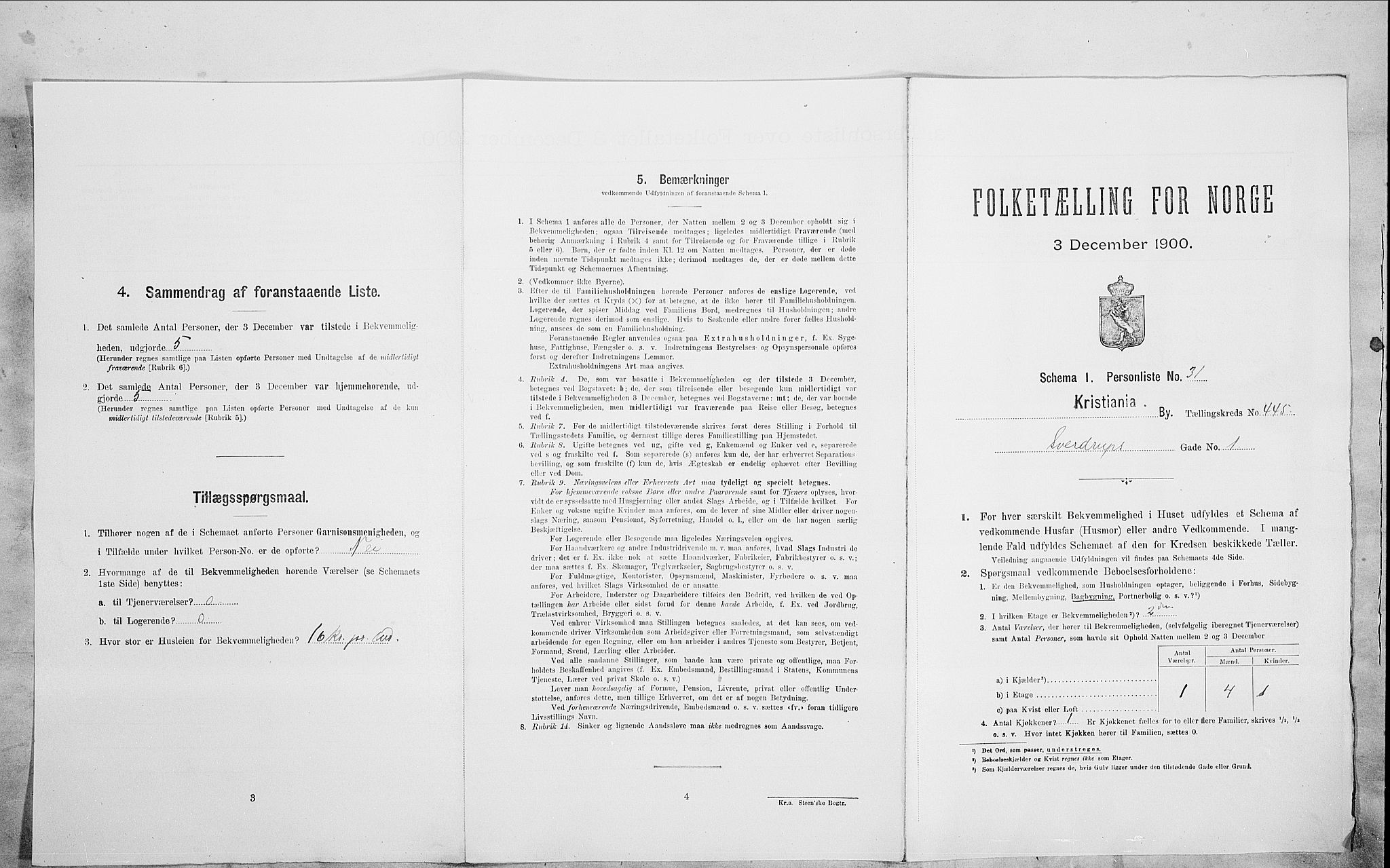 SAO, Folketelling 1900 for 0301 Kristiania kjøpstad, 1900, s. 93773