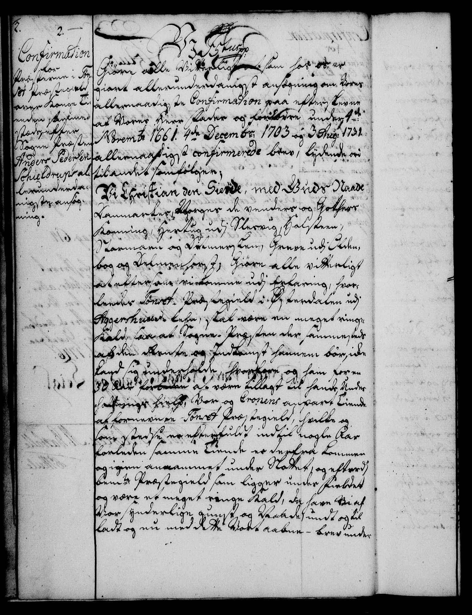 Rentekammeret, Kammerkanselliet, RA/EA-3111/G/Gg/Ggc/Ggca/L0001: Norsk konfirmasjonsekspedisjonsprotokoll med register (merket RK 53.23), 1746-1750, s. 2