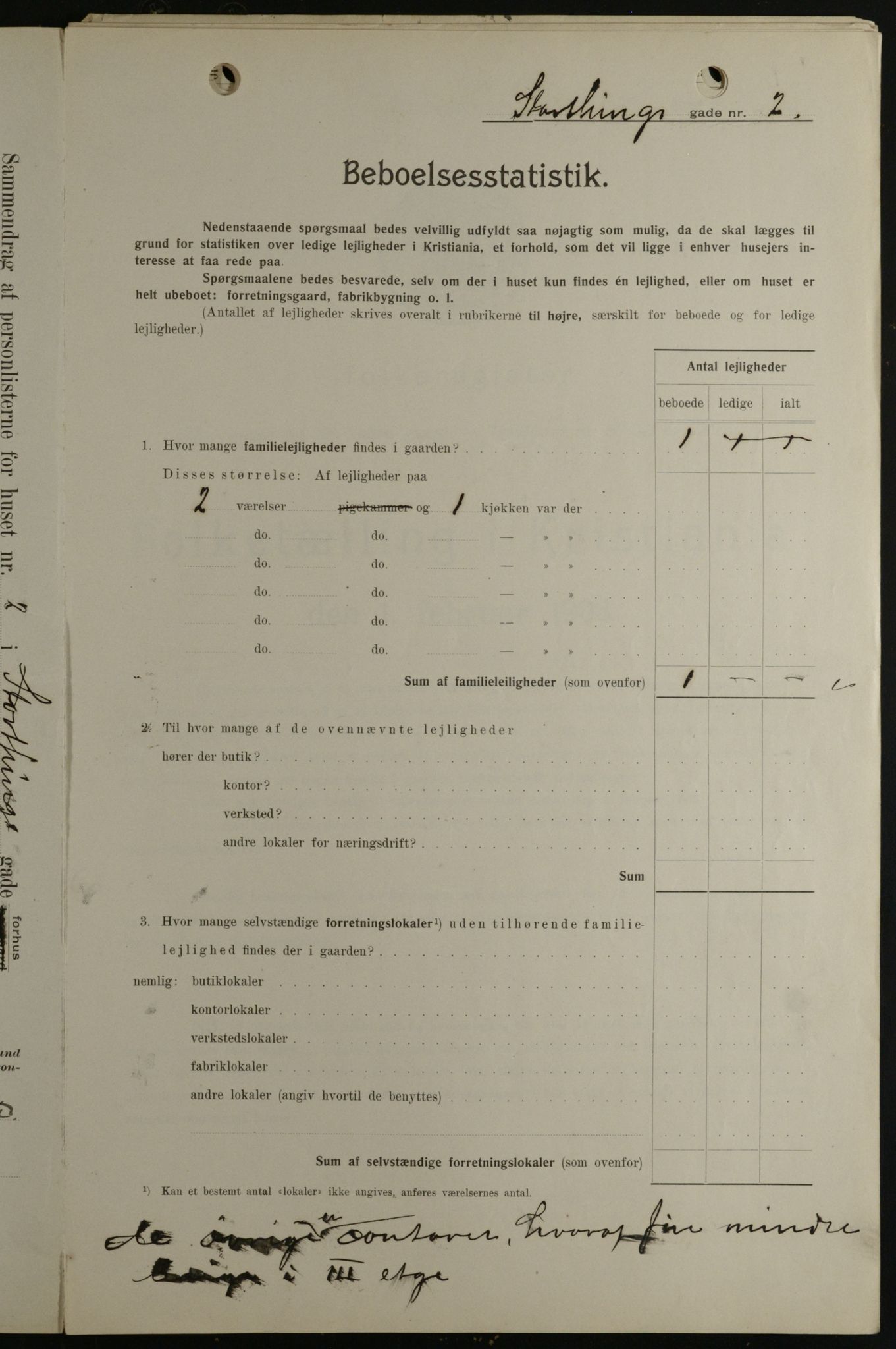 OBA, Kommunal folketelling 1.2.1908 for Kristiania kjøpstad, 1908, s. 93026