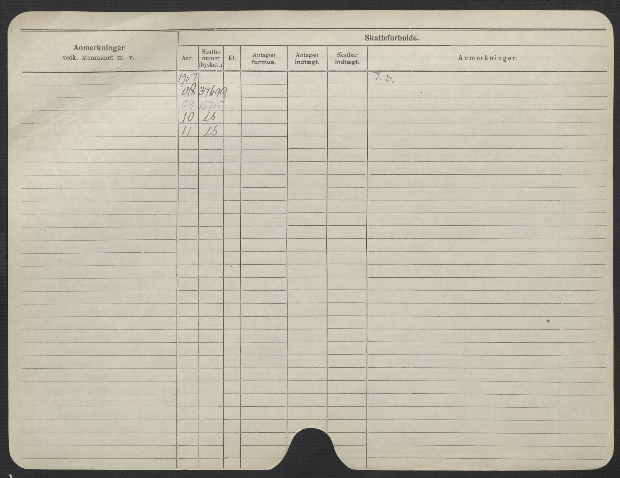Oslo folkeregister, Registerkort, SAO/A-11715/F/Fa/Fac/L0013: Kvinner, 1906-1914, s. 425b
