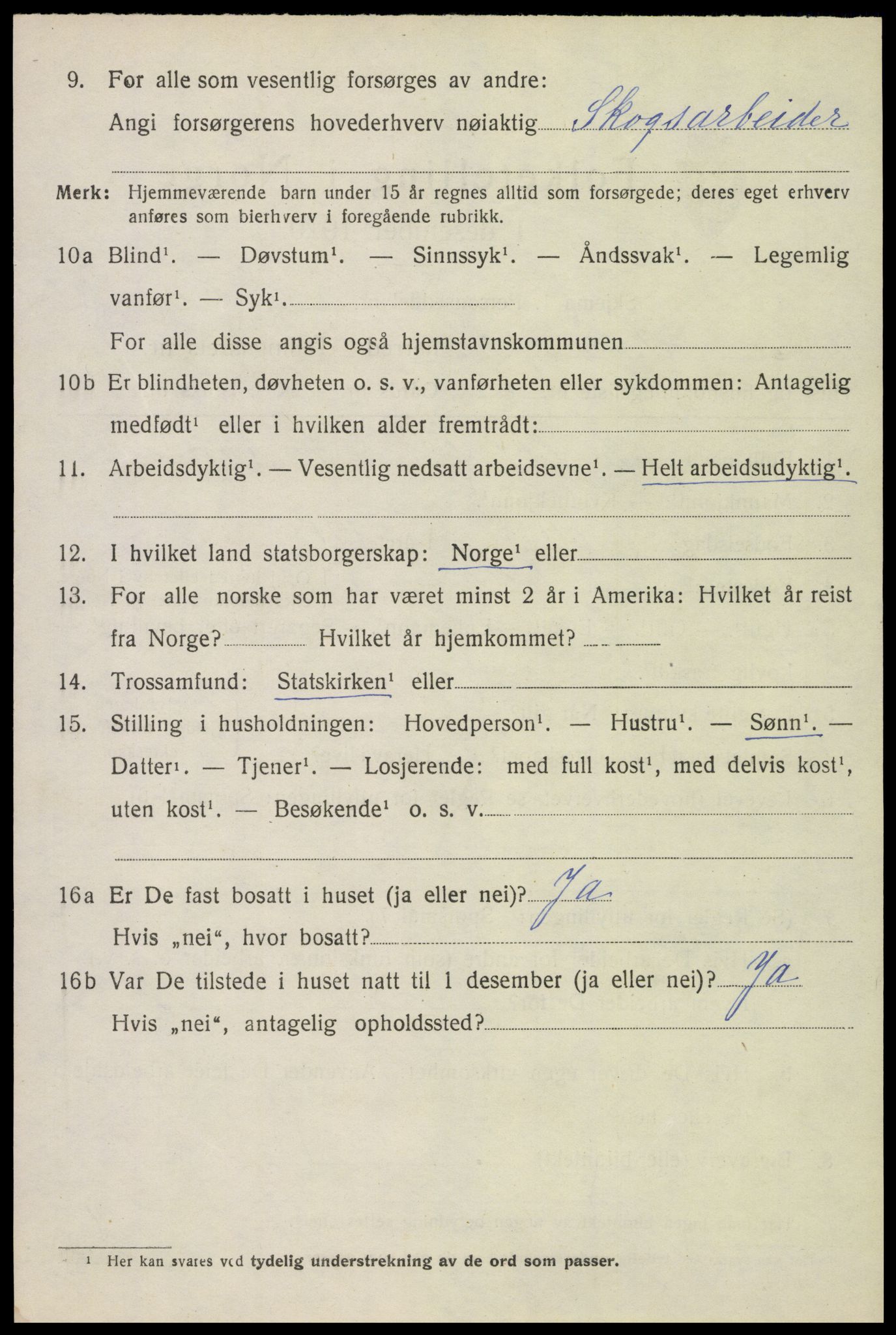 SAH, Folketelling 1920 for 0419 Sør-Odal herred, 1920, s. 9280
