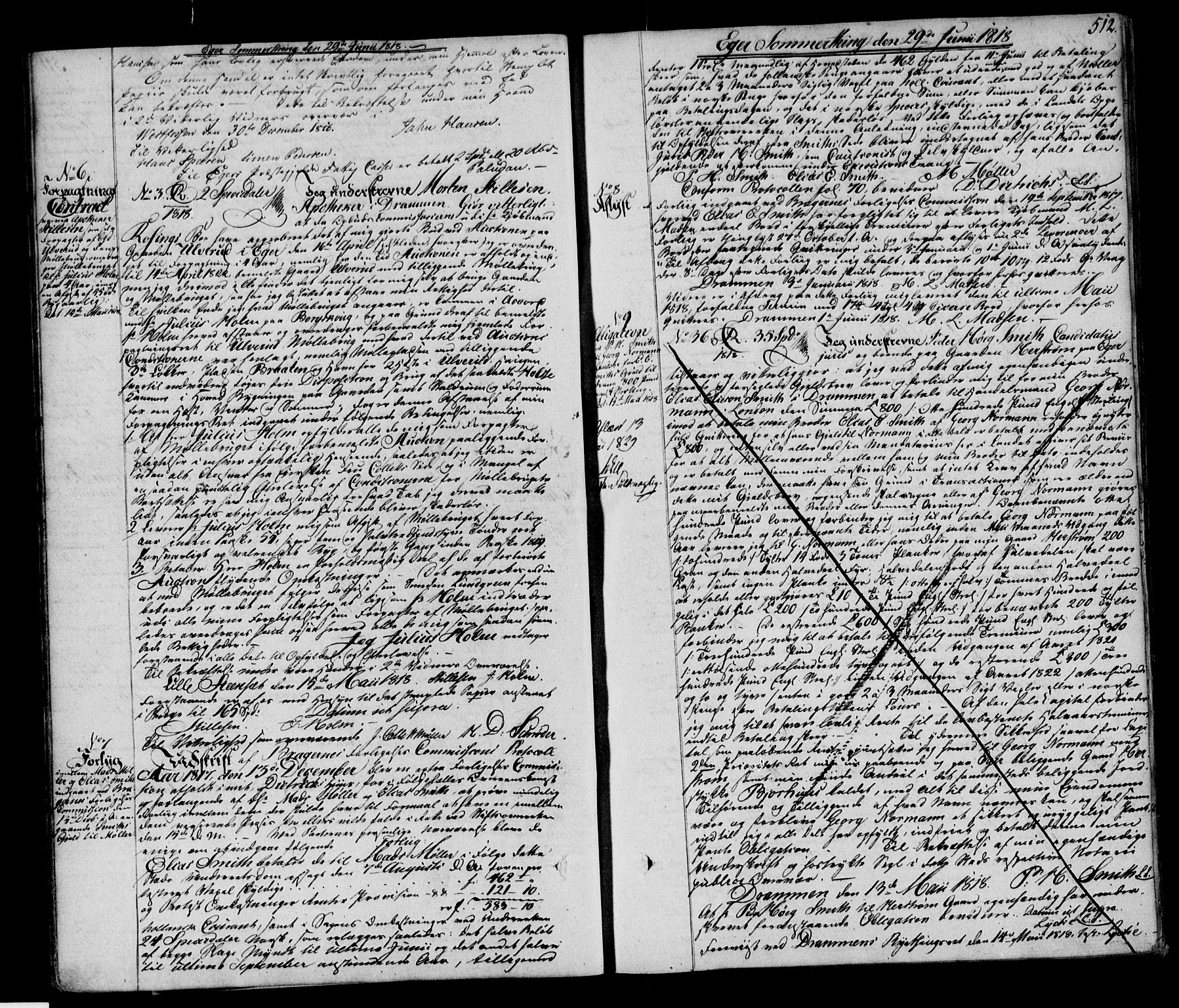 Eiker, Modum og Sigdal sorenskriveri, AV/SAKO-A-123/G/Ga/Gaa/L0007b: Pantebok nr. I 7b, 1816-1824, s. 512