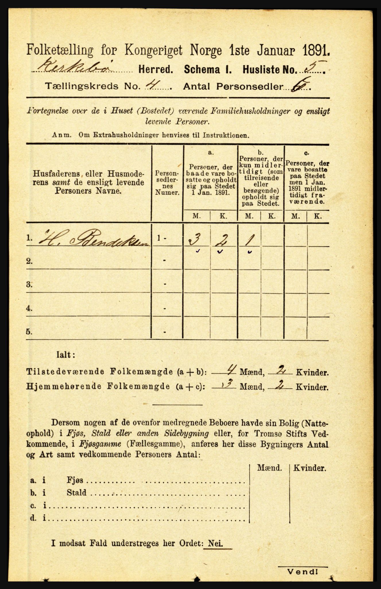 RA, Folketelling 1891 for 1416 Kyrkjebø herred, 1891, s. 840