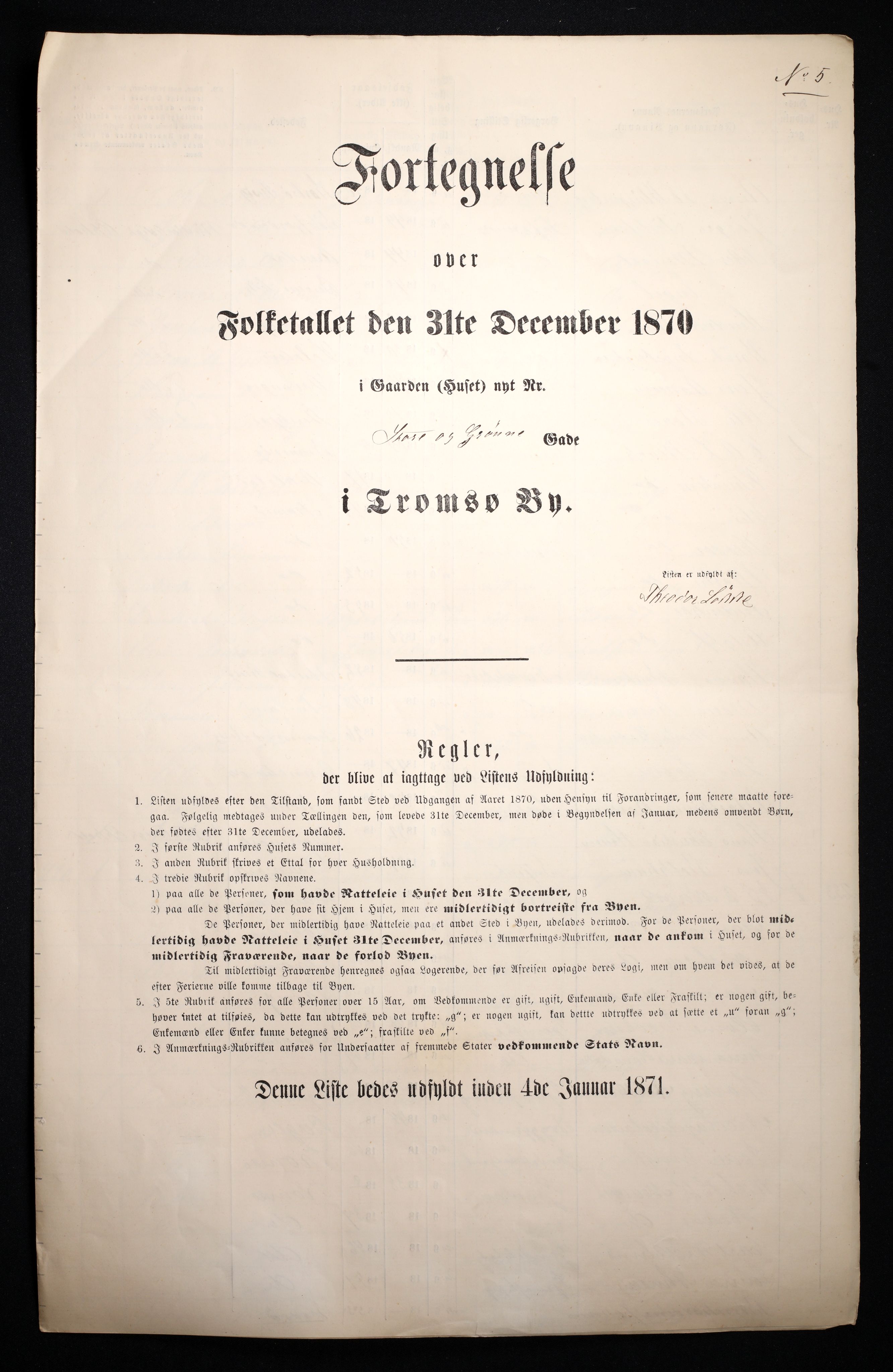 RA, Folketelling 1870 for 1902 Tromsø kjøpstad, 1870, s. 19