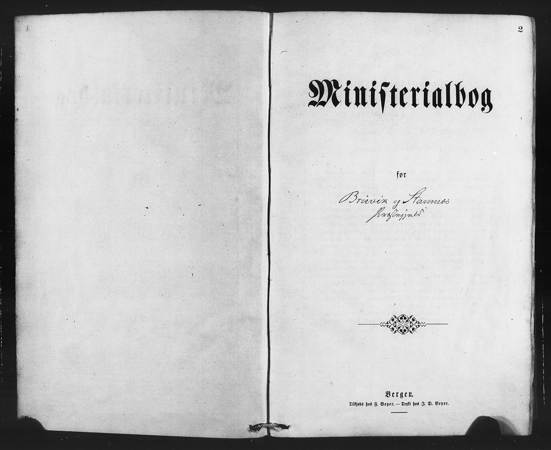 Bruvik Sokneprestembete, SAB/A-74701/H/Haa: Ministerialbok nr. A 1, 1869-1877, s. 2