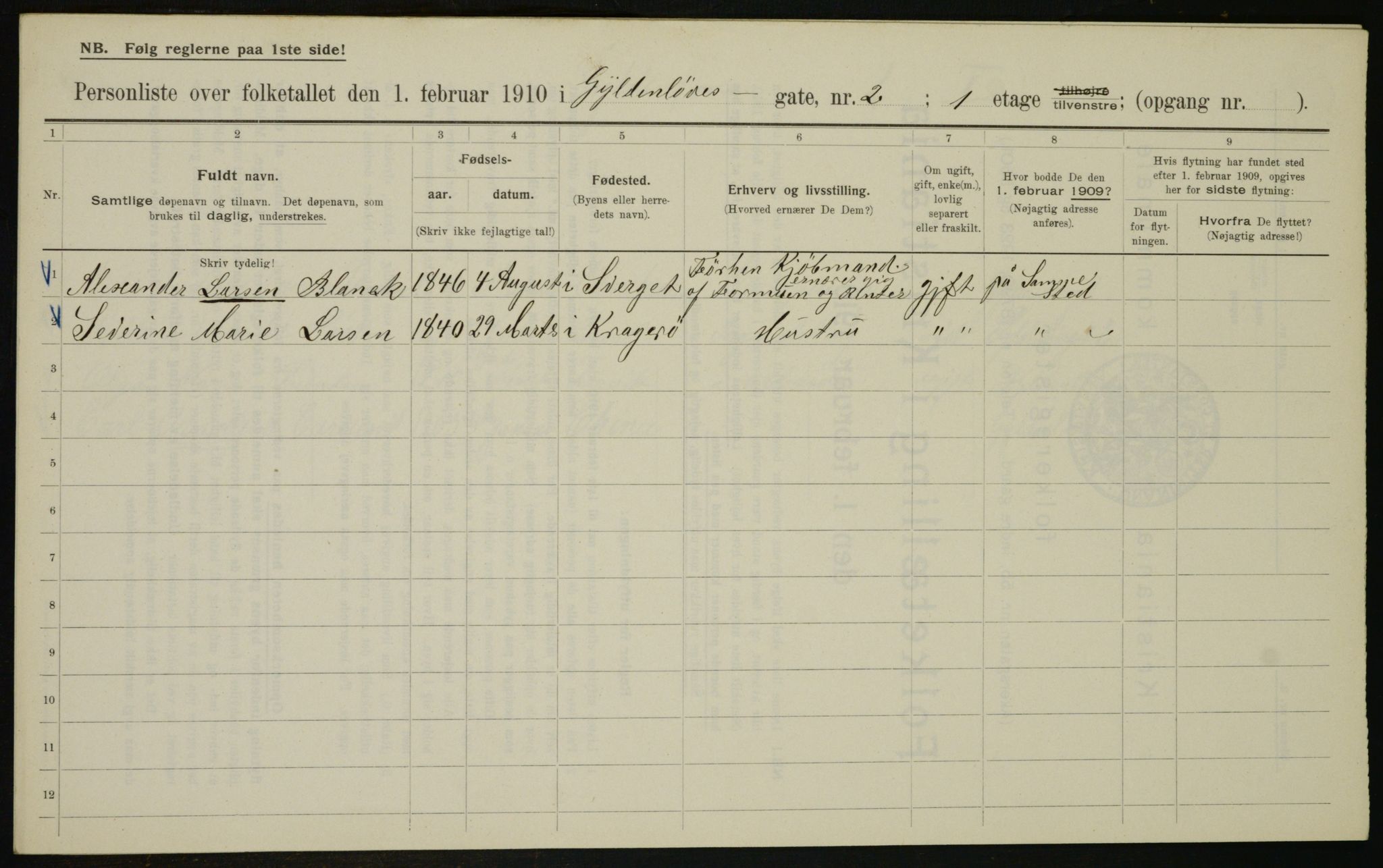 OBA, Kommunal folketelling 1.2.1910 for Kristiania, 1910, s. 31145