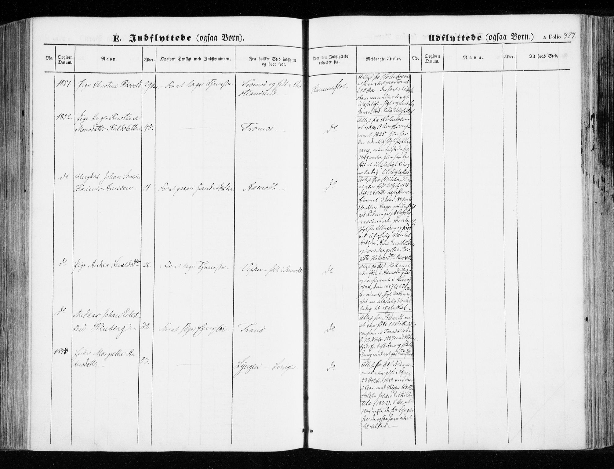 Hammerfest sokneprestkontor, SATØ/S-1347/H/Ha/L0004.kirke: Ministerialbok nr. 4, 1843-1856, s. 327