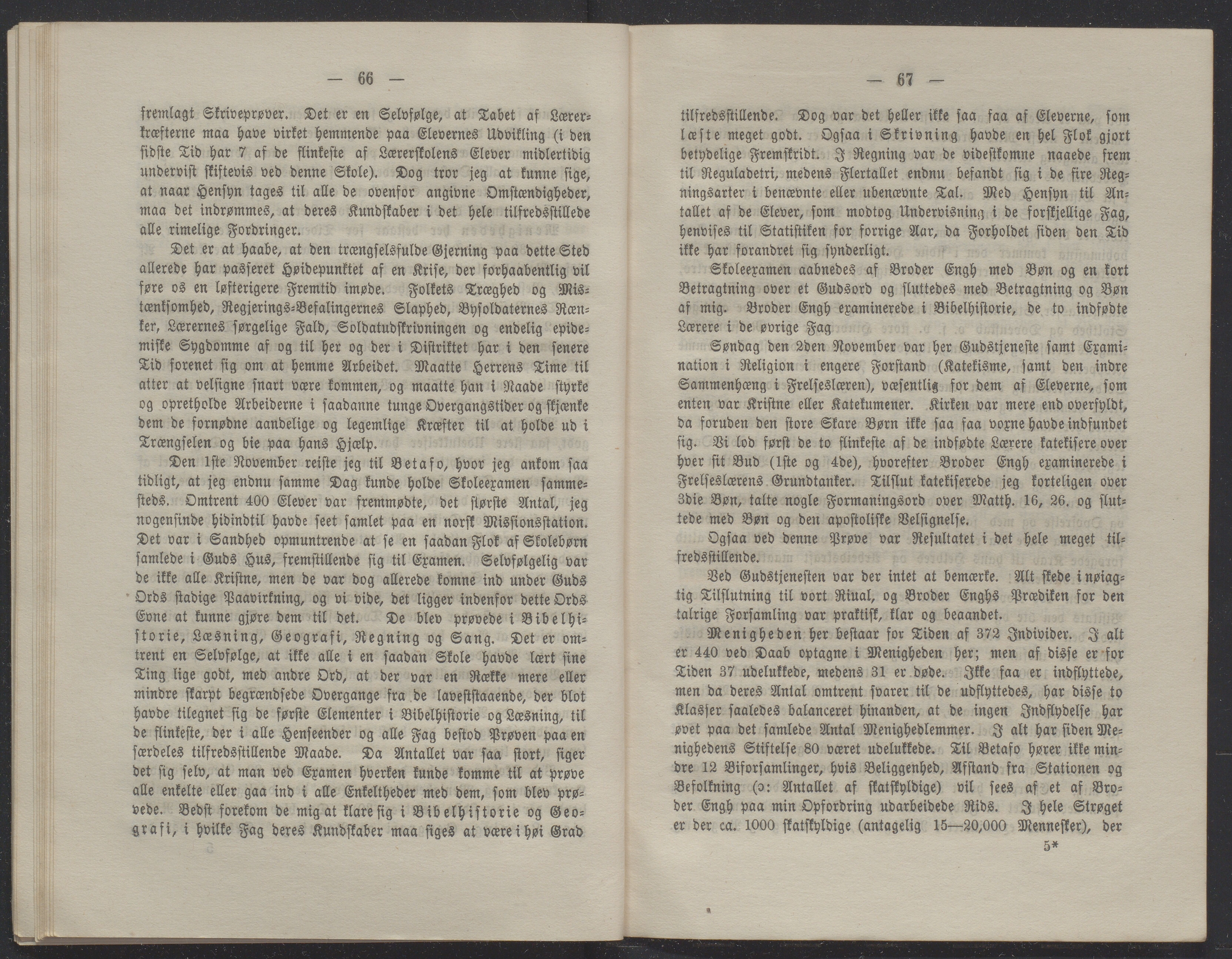 Det Norske Misjonsselskap - hovedadministrasjonen, VID/MA-A-1045/D/Db/Dba/L0338/0007: Beretninger, Bøker, Skrifter o.l   / Årsberetninger 38. , 1880, s. 66-67