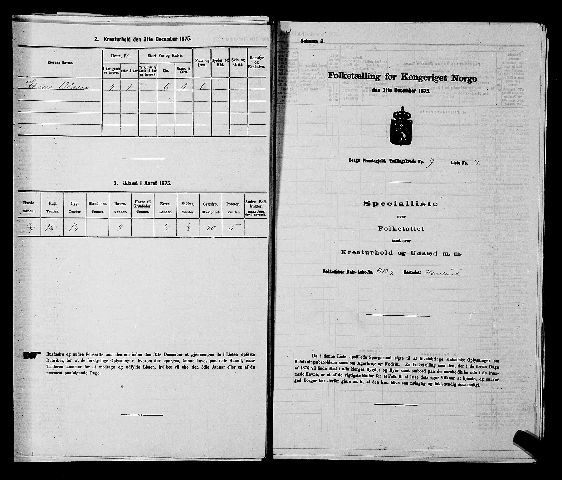 RA, Folketelling 1875 for 0116P Berg prestegjeld, 1875, s. 1151
