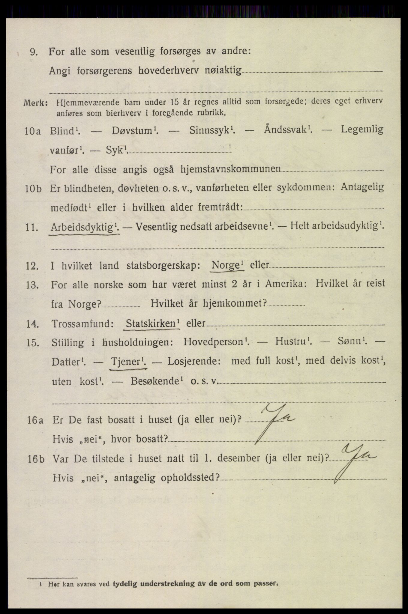 SAK, Folketelling 1920 for 0924 Landvik herred, 1920, s. 3425