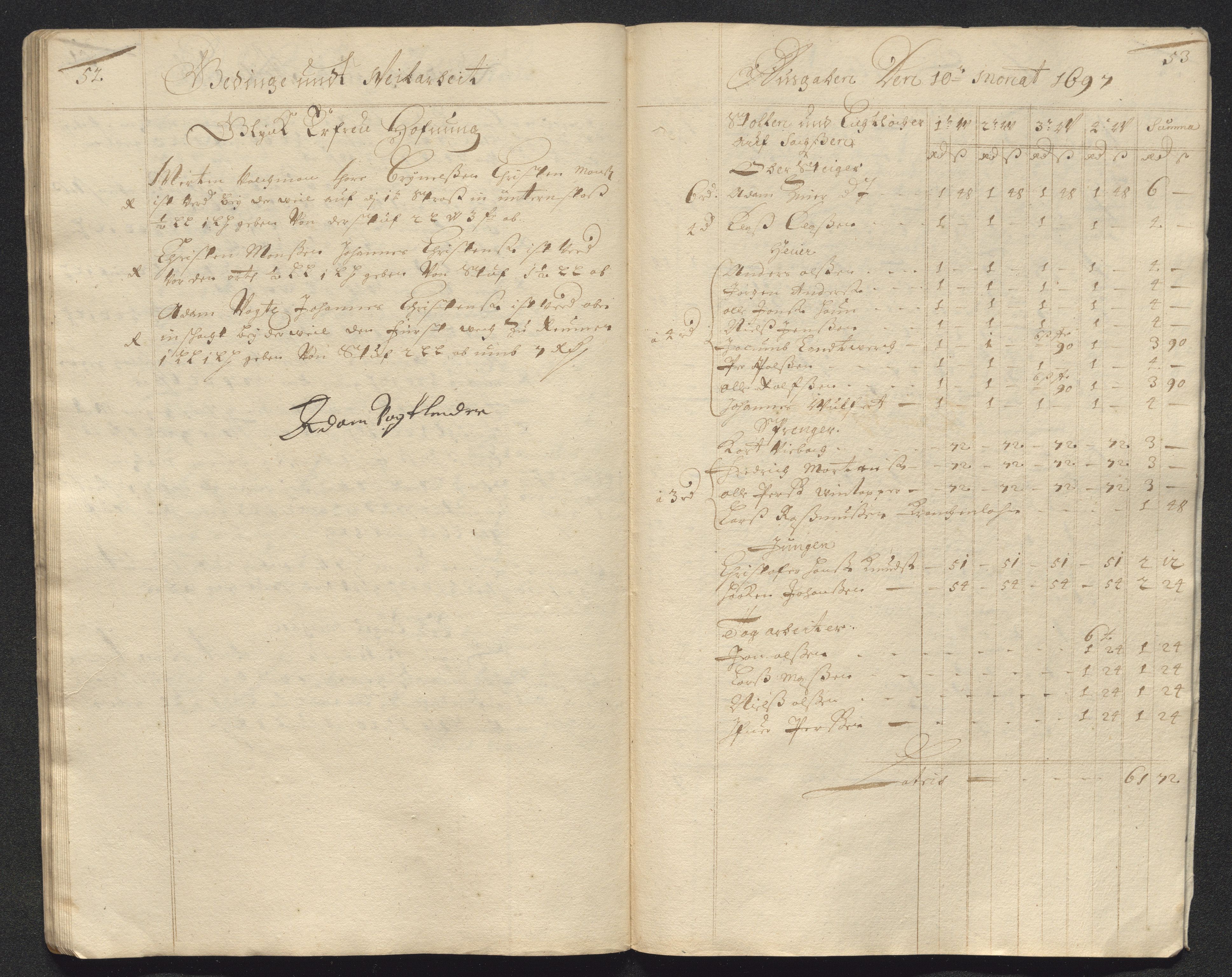 Kongsberg Sølvverk 1623-1816, AV/SAKO-EA-3135/001/D/Dc/Dcd/L0072: Utgiftsregnskap for gruver m.m., 1697, s. 555