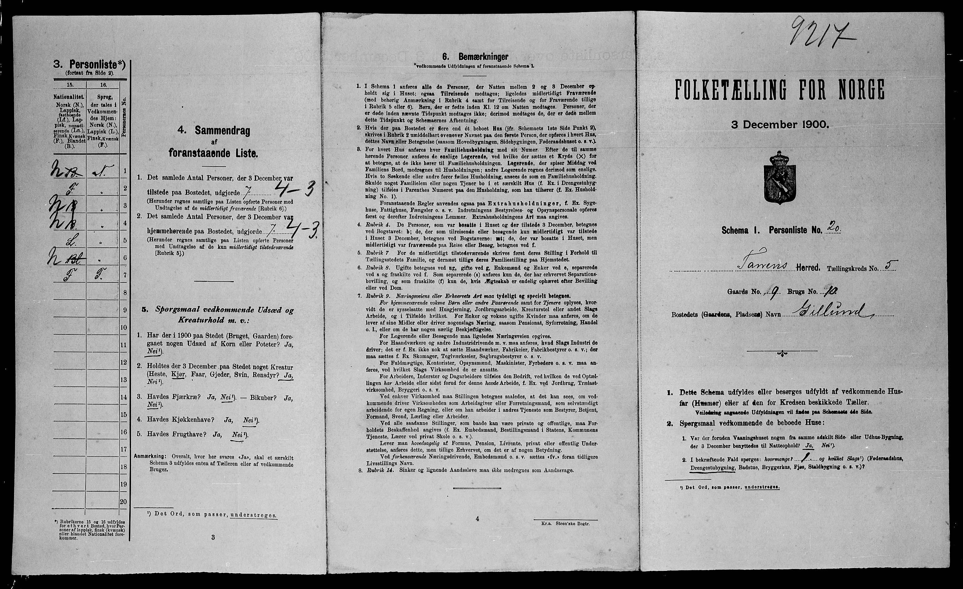 SATØ, Folketelling 1900 for 2025 Tana herred, 1900, s. 814