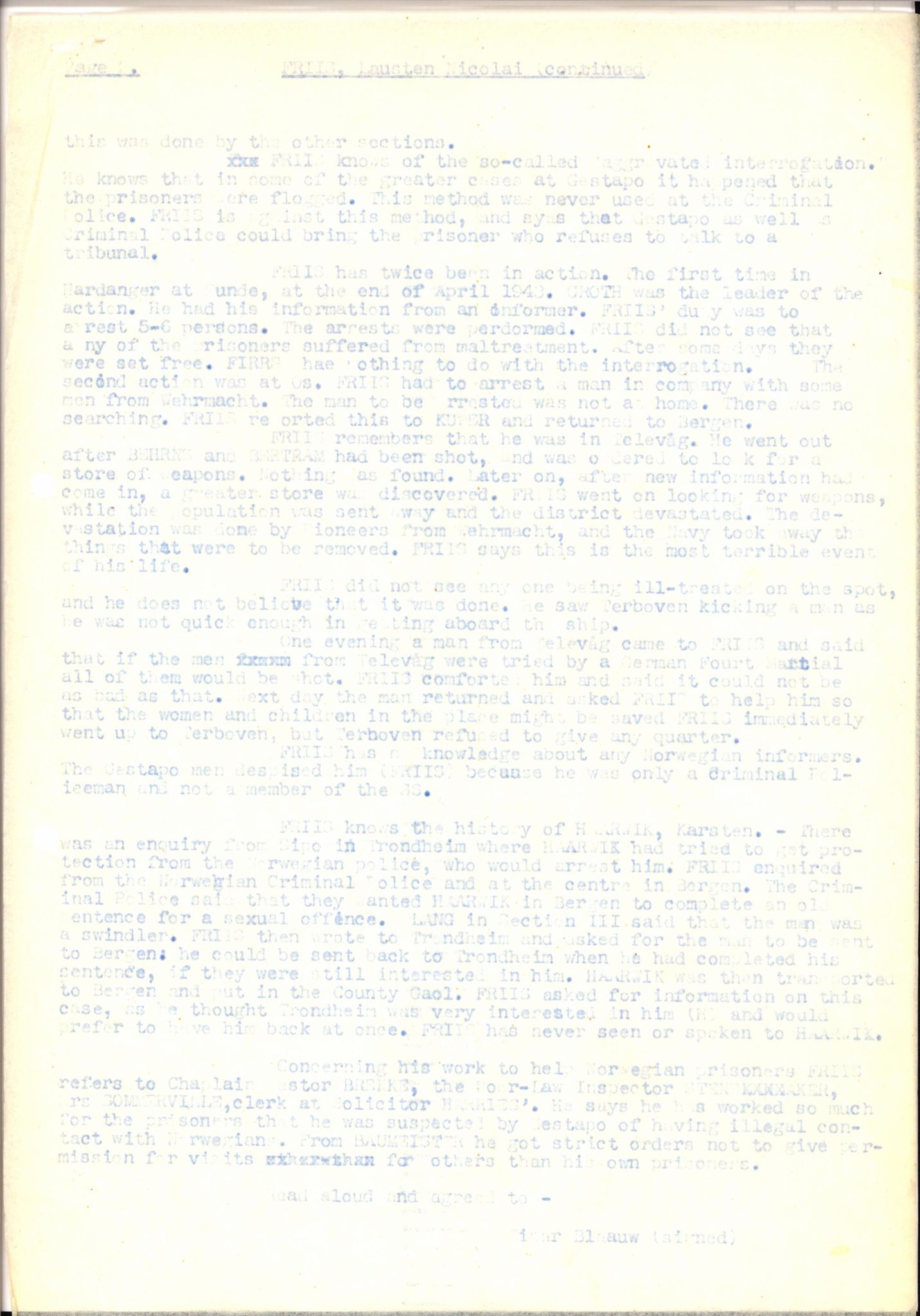 Forsvaret, Forsvarets overkommando II, AV/RA-RAFA-3915/D/Db/L0008: CI Questionaires. Tyske okkupasjonsstyrker i Norge. Tyskere., 1945-1946, s. 374
